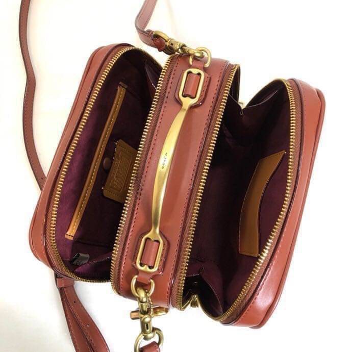 Coach RILEY LUNCHBOX BAG IN COLORBLOCK SIGNATURE CANVAS