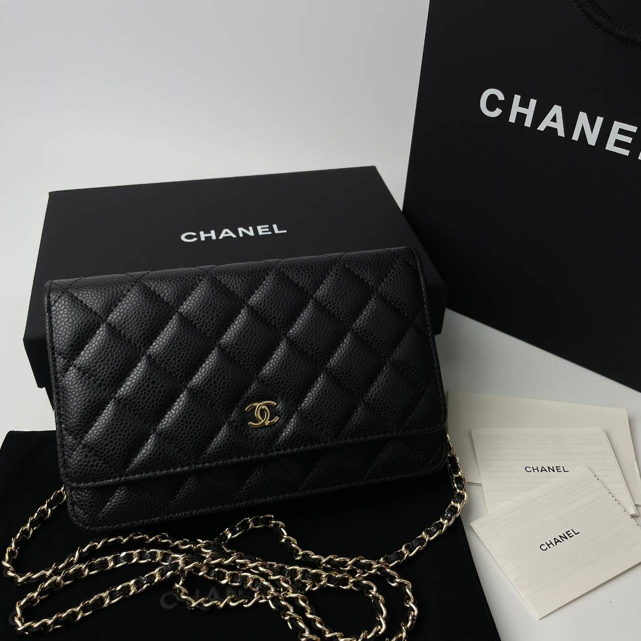 Chanel Wallet On Chain รุ่น Micro chip *หนังคาเวียร์* เกรดท็อปออริจินอล 1:1 สลับแท้ เกรดขายดีสุด งานสวยเป๊ะปัง ทรงสวยตรงปก ไม่ผิดหวัง ใช้งานต่างประเทศได้ ภาพถ่ายจากงานขายจริง