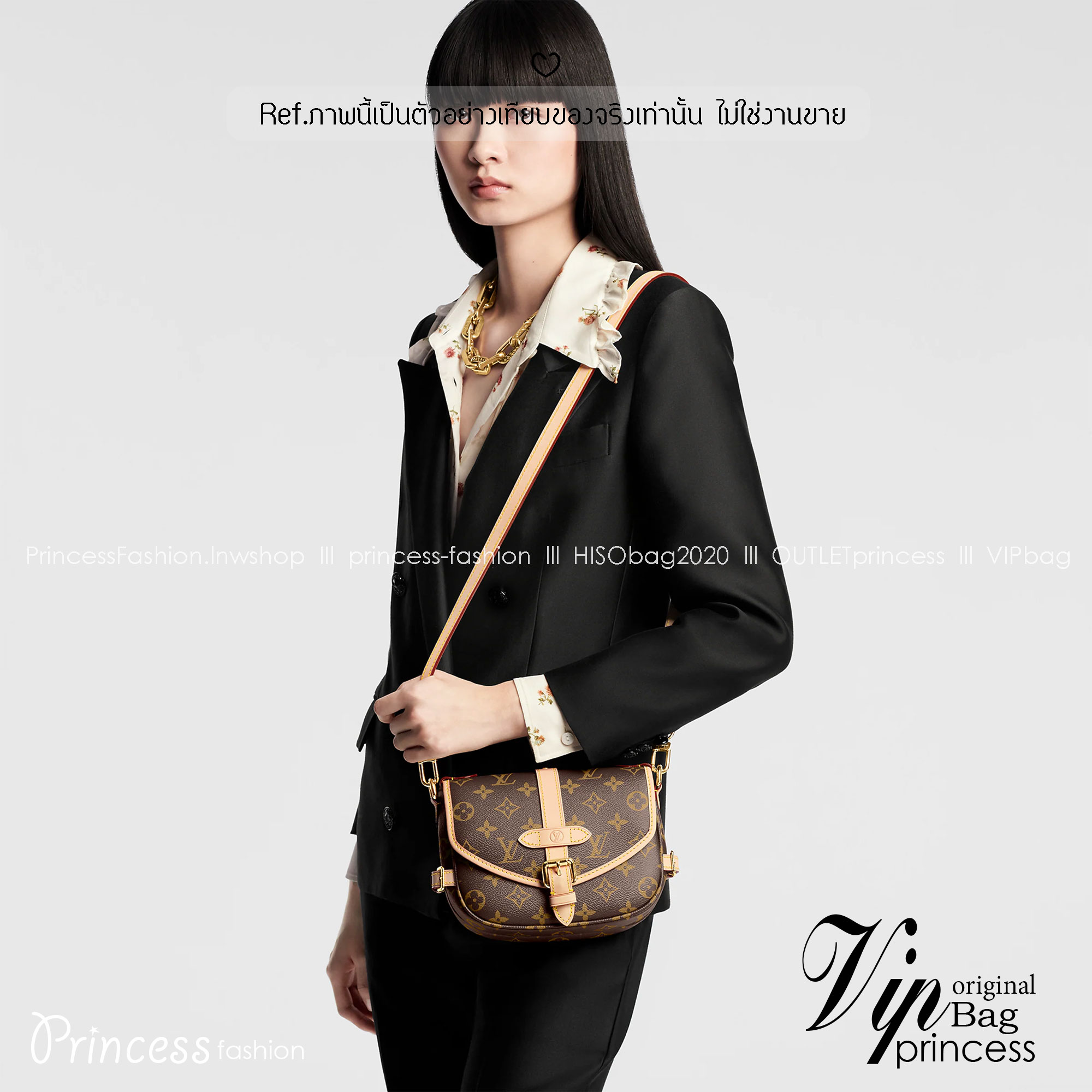 LV Saumur BB Monogram Canvas Bag กระเป๋าดีไซน์คลาสสิคแฝงดีเทลความหรู ร่วมสมัยคงเอกลักษณ์ดั้งเดิม รูปทรงอานม้าและหัวเข็มขัด