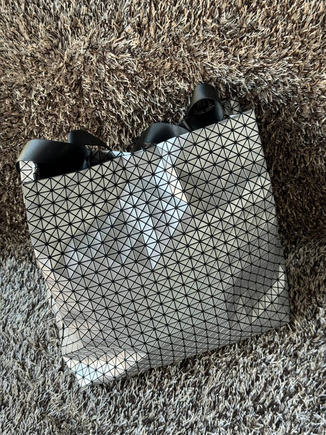 พร้อมส่ง 5 สี Baobao Issey Miyake Cart S geometric tote bag กระเป๋าถือทรงโท้ทลายเรขาคณิต 🧡 เกรดออริจินอล 1:1 สลับแท้ ใช้งานต่างประเทศได้