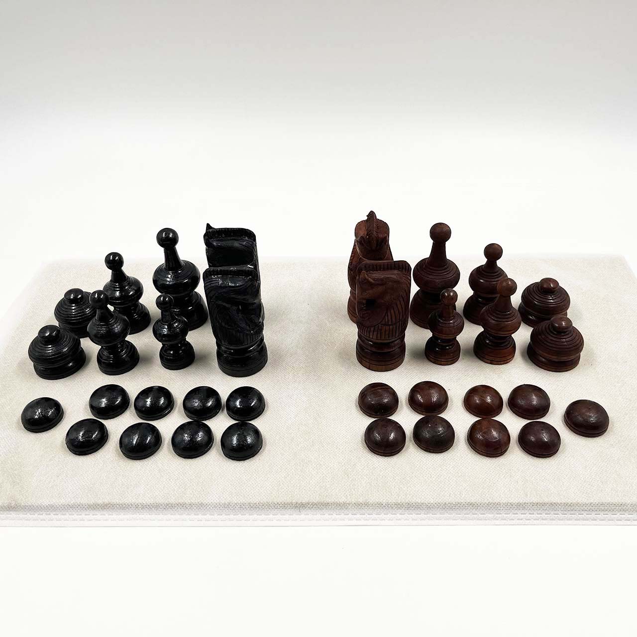 ตัวหมากรุกไทยไม้สักชุดภูคา