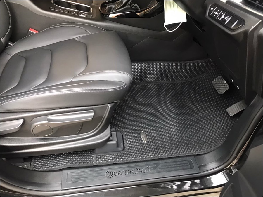พรมกระดุมเม็ดเล็ก CHEVROLET CAPTIVA 2020 สีดำ เต็มคัน รวมแผ่นท้าย ปิดเบาะ 7ที่นั่งเข้ารูป