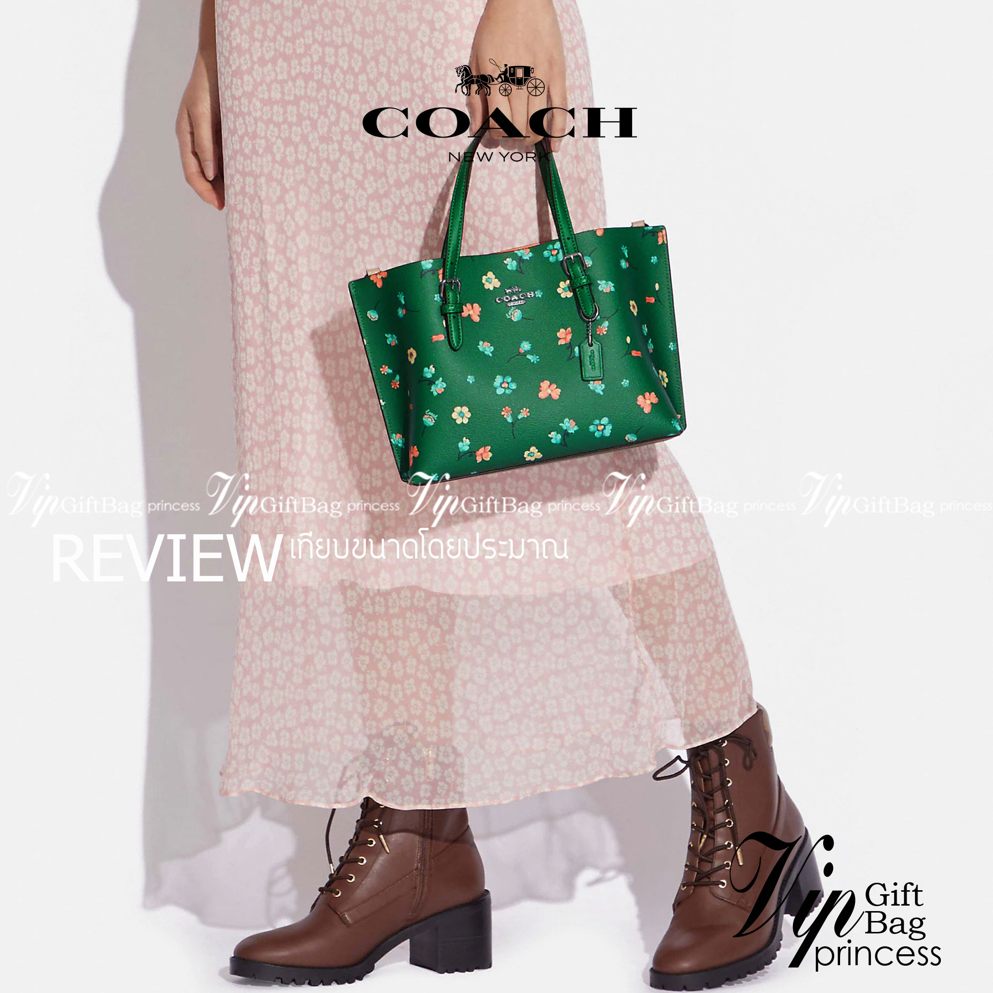 COACH C8613 MOLLIE TOTE 25 WITH MYSTICAL FLORAL PRINT คอลใหม่ล่าสุด ยังไม่เข้า shop ไทย สวยๆแบบไม่ต้องรอพรีฯให้ยาวนาน กับกระเป๋าโท้ทไซส์เล็กที่สาวๆต่างก็ต้องปักใจรัก สวยสมใจ ดีไซน์ลวดลายดอกไม้ คละเคล้าเต็มใบ สีสันสดใส น่าใช้สุดๆ วัสดุหนังแคนวาส ภายในโล่งก