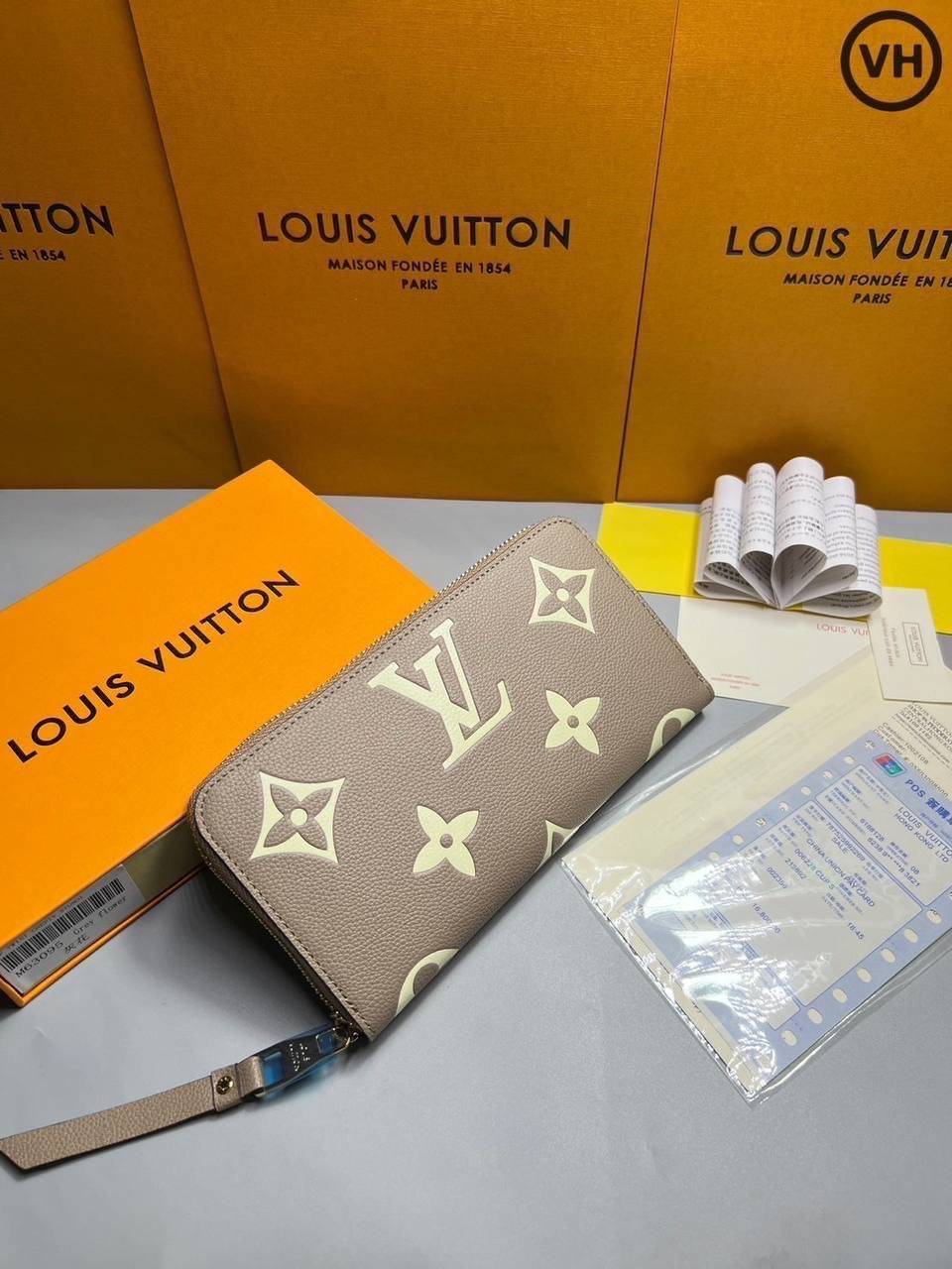 ORI หนังแท้ | LV Zippy wallet two-tone Monogram Empreinte leather / LV Long Wallet กระเป๋าสตางค์ใบยาวซิปรอบ กระเป๋าสตางค์ผู้หญิง