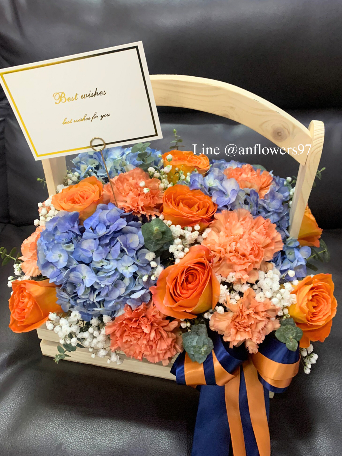 กระเช้าดอกไม้สด กระเช้าดอกไม้ Flower basket ตระกร้าดอกไม้