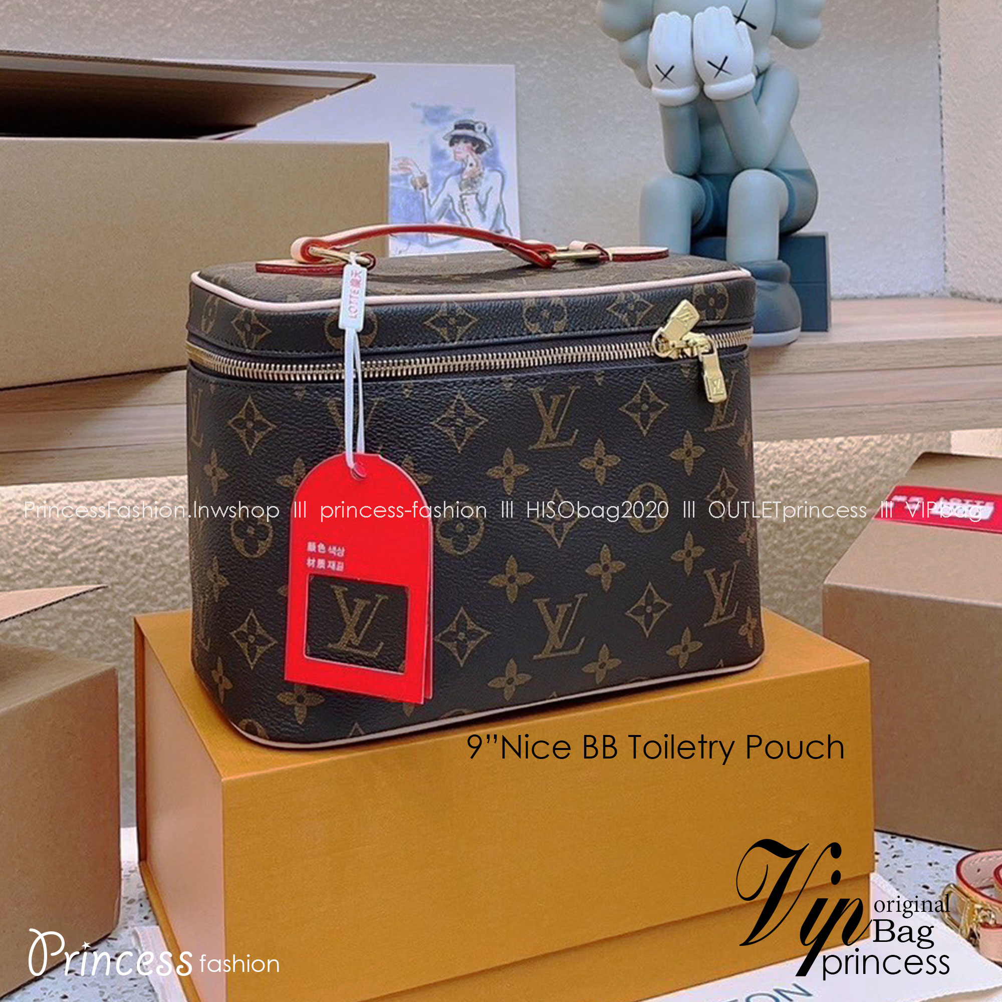 LV Nice Mini Toiletry Pouch / LV Nice Vanity / LV Nice BB Toiletry Pouch Monogram Canvas Bag พร้อมส่ง 3 ไซส์ Rare item กระเป๋าใส่เครื่องสำอางค์งานแบรนด์หรู ครบไซส์ มีสายยาวให้สะพายข้างได้ ในขนาด 6" และ 8" สายถอดได้ งานสวยตามรูปค่ะ