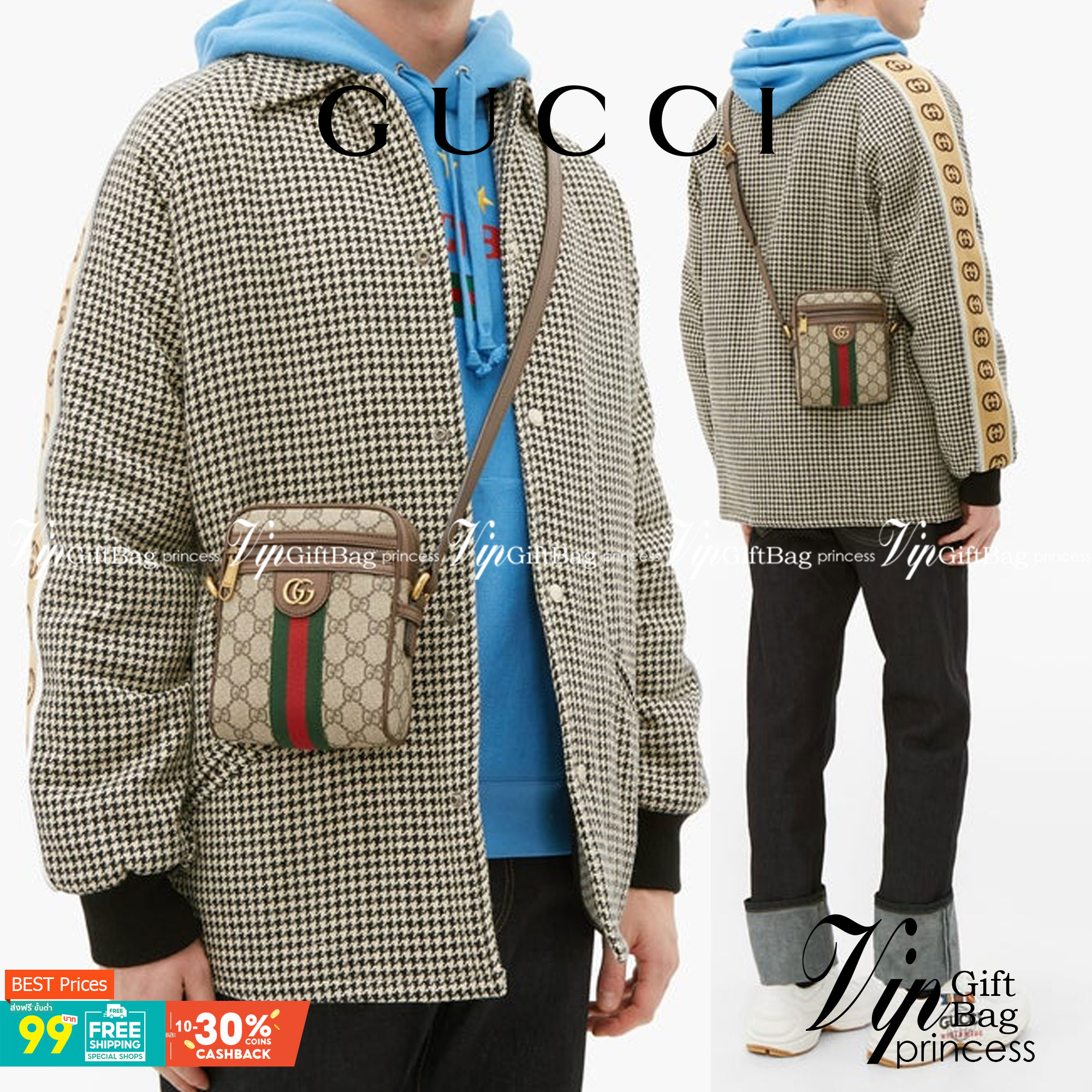 หนังแท้ GUCCI Ophidia GG shoulder bag พร้อมส่งที่ไทย