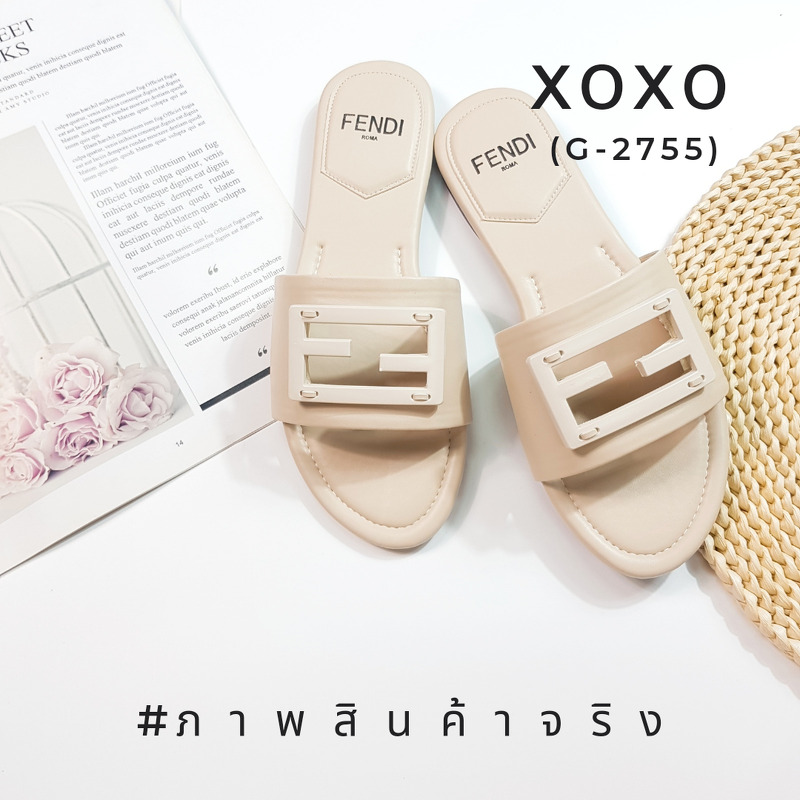 Fendi Sandals แตะฉลุโลโก้ งานชนช้อป งานจริงสวยมาก แอดมินบอกเลยต้องมี แมทส์ชุดง่าย น้ำกนักเบา