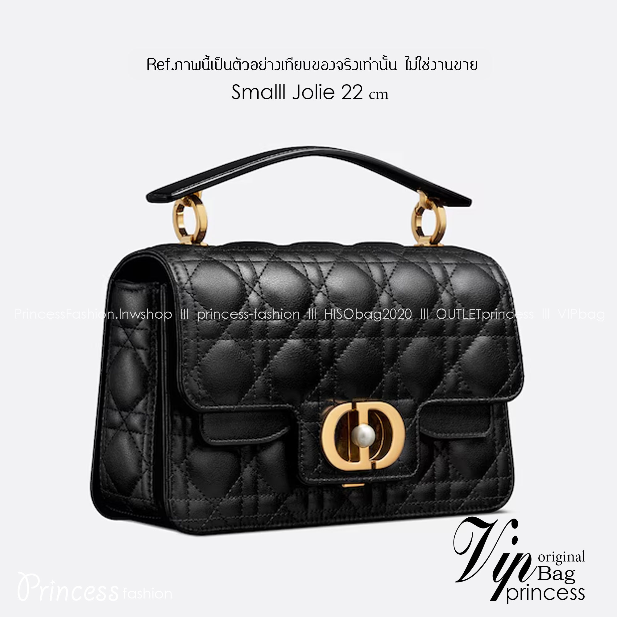 พร้อมส่ง 6 สี Small Dior Jolie Top Handle Bag 22cm กระเป๋าสะพาย เกรดออริ สลับแท้ 1:1 ใช้ต่างประเทศได้