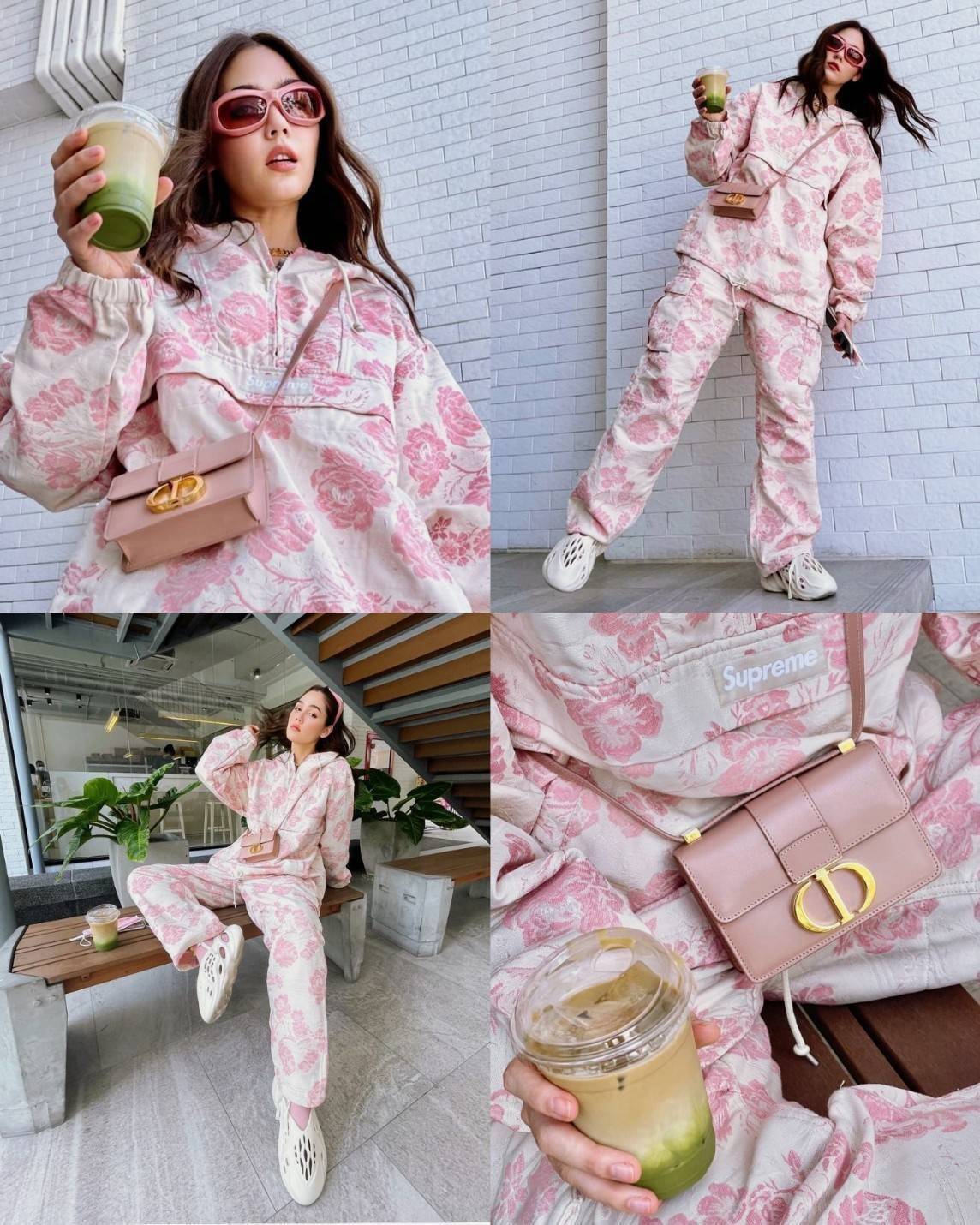 CHRISTIAN DIOR MINI BAG VIP GIFT WITH PURCHASE (GWP) พรีเมี่ยมกิ้ฟ Limited Edition จาก DIOR DUTYFREE COUNTER วัสดุหนังแท้ Calfskin ทรงสี่เหลี่ยมหนังเรียบสวยหรูอยู่ทรงเปิดปิดด้วยฝาปิดโลโก้แบรนด์อะไหล่ทองด้านหลังมีช่องใส่ของ ภายในโล่งมีโลโก้สามารถใส่มือถือข