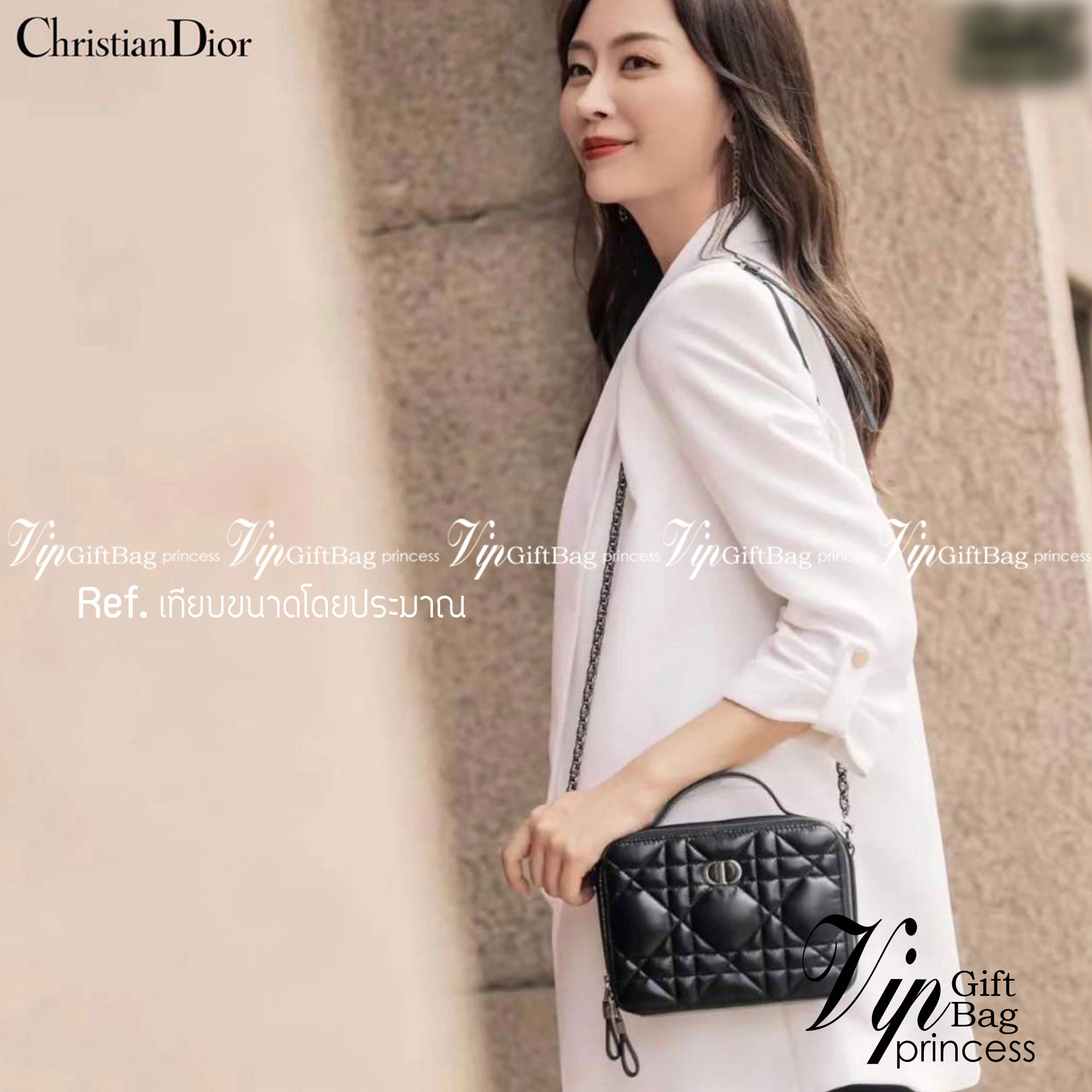 DIOR Caro Box Bag with Chain กระเป๋าสะพายทรงกล่อง หรูหรา ใช้งานง่าย ภายในเป็นช่องโล่ง มีช่องย่อย มาพร้อมสายสะพาย crossbody ถอดได้ ที่สามารถปรับใช้ได้หลากหลายสไตล์ เป็นสีที่ใช้งานได้ทุกโอกาส มาครบ box set ให้เก็บเป็นคอลเลคชั่นได้ ในราคาสุดคุ้ม จัดเลย!!