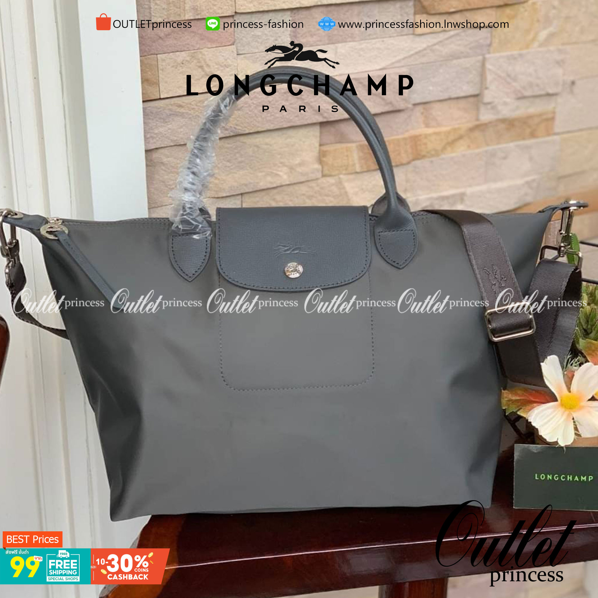8สี พร้อมส่ง Longchamp LE PLIAGE NÉO TOP HANDLE BAG (medium size) อีกหนึ่งรุ่นยอดนิยม ที่สาวๆ ต้องมีไว้เก็บไว้สักใบ กระเป๋าโท้ทใบนี้ มาพร้อมกับสีที่มีสไตล์เรียบง่าย มีสายสะพายยาวปรับสั้นยาวได้ช่วยให้คุณสามารถสะพายไหล่ได้อย่างสบาย ในตัวสายปักโลโก้อันเป็นสั
