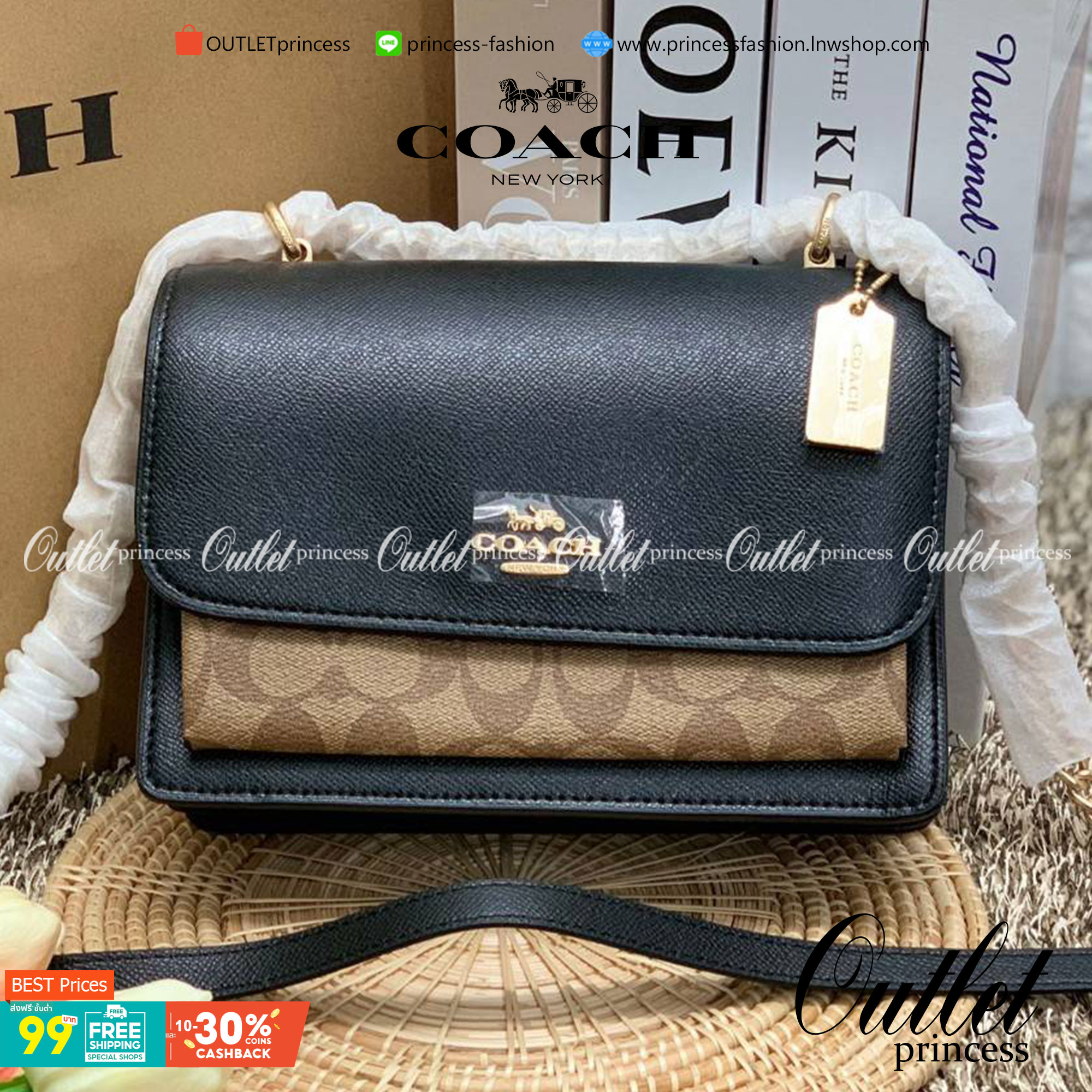 พร้อมส่งถึง8สี ห้ามพลาดค่ะ! COACH KLARE CROSSBODY BAG ((91019//91174//90400//1424//90635)) พร้อมส่งที่ไทย กระเป๋าสะพายครอสบอดี้ร์หรือสามารถทบเป็นสายคู่คล้องไหล่ได้ด้วยค่ะ หนังแท้ แต่ละสีทำลายหนังได้สวยงามแตกต่างกันออกไปนะคะ ✔️ห้อยด้วยป้ายแบรนด์แบบโ