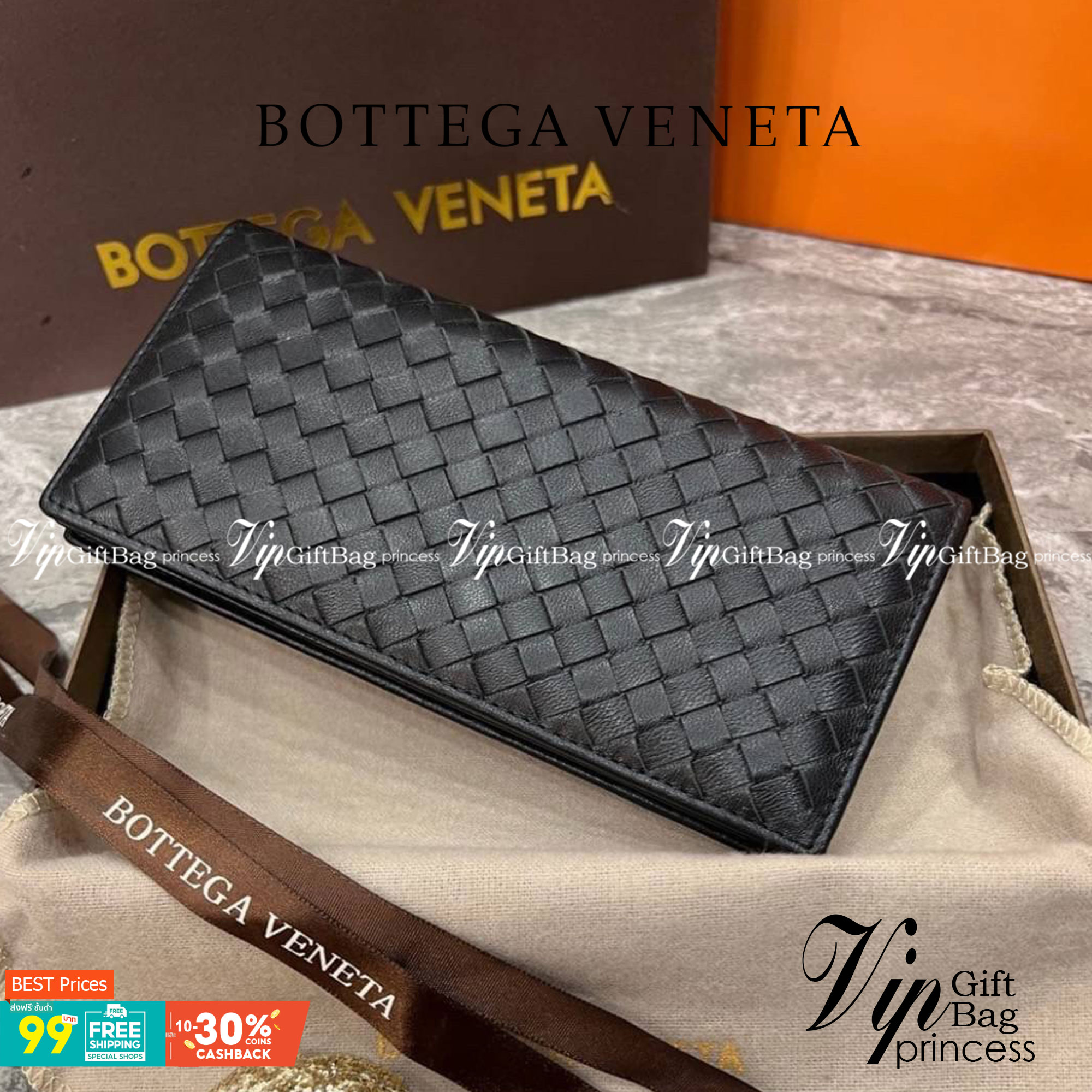 VIP 】หนังแท้ BOTTEGA VENATA WALLET กระเป๋าสตางค์ใบยาว รุ่นตามหา มาเท่าไหร่ไม่เคยพอเลยค่า เป็นรุ่นคลาสสิกที่หยิบมาใช้งานได้บ่อยที่สุด งานหนังแท้ทั้งใบสวยมากนะคะ ใช้ทนทานได้นานเลย ภาพสินค้าถ่ายจากงานขายจริง พร้อมส่งที่ไทยราคาสุดคุ้มห้ามพลาดค่ะ!