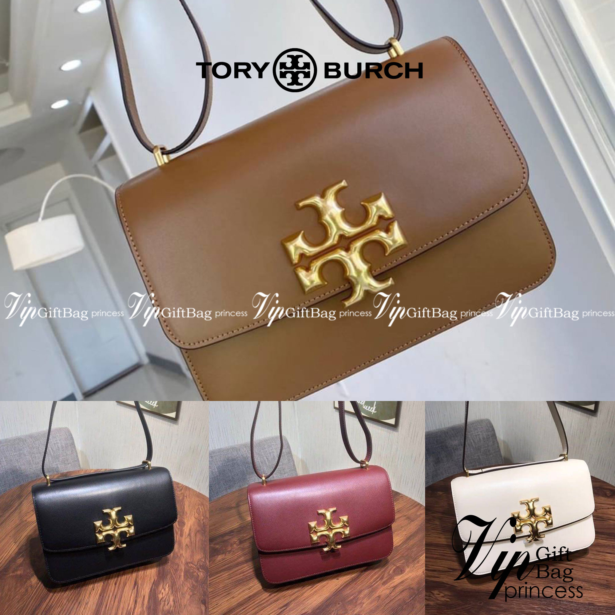 Tory Burch 75003 Eleanor Medium Convertible Shoulder Bag พร้อมส่งที่ไทย อีกรุ่นที่น่าครอบครองมากๆค่ะ กระเป๋าสะพายข้างและทบสายเป็นคล้องไหล่ได้ หนังแท้ชั้นดี ใช้ได้กับทุกๆโอกาส ห้ามพลาด ก่อนหมดนะคะ!!