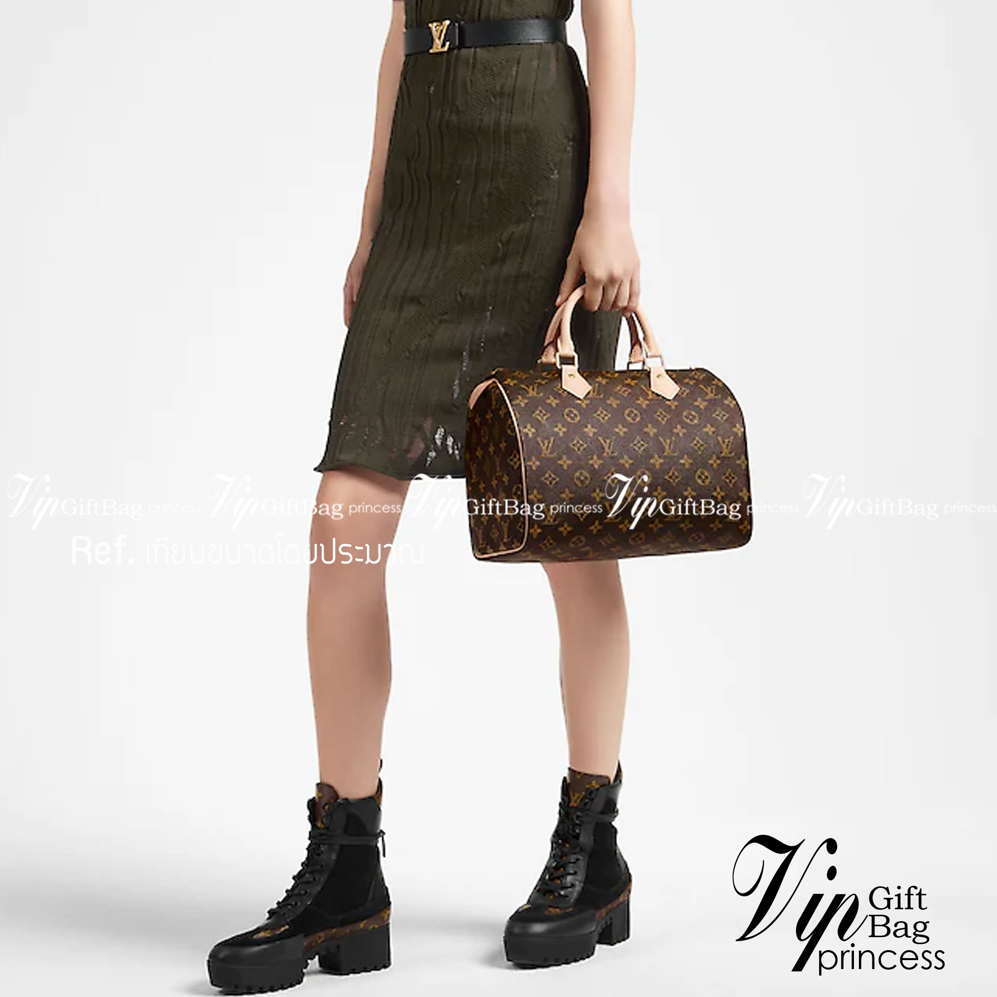 LV Speedy 30 Damier Monogram / Speedy Bandoulière 30 เกรดออริจินอล พร้อมส่งที่ไทย ภาพสินค้าถ่ายจากงานขายจริง ใช้งานต่างประเทศได้