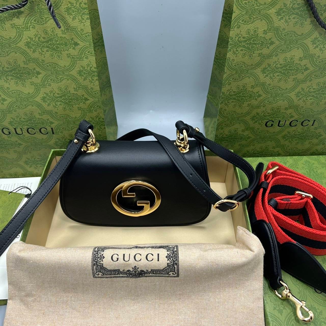 GUCCI Blondie mini bag เกรดเทพออริจินล หนังแท้ ภาพถ่ายจากงานขายจริง ใช้งานต่างประเทศได้ ผ่านทุก ตม