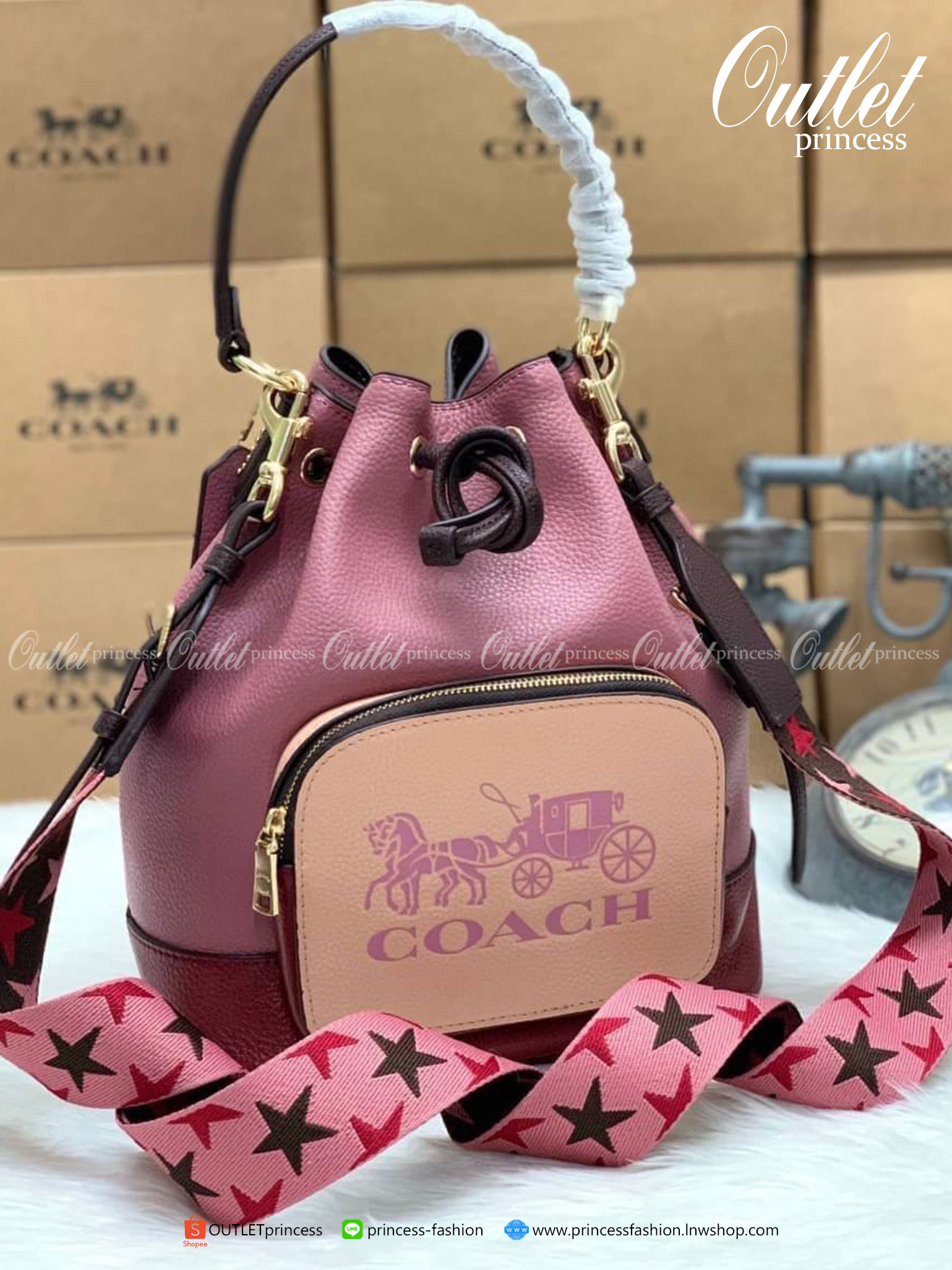 COACH Jes Drawstring Bucket Bag ((1899))