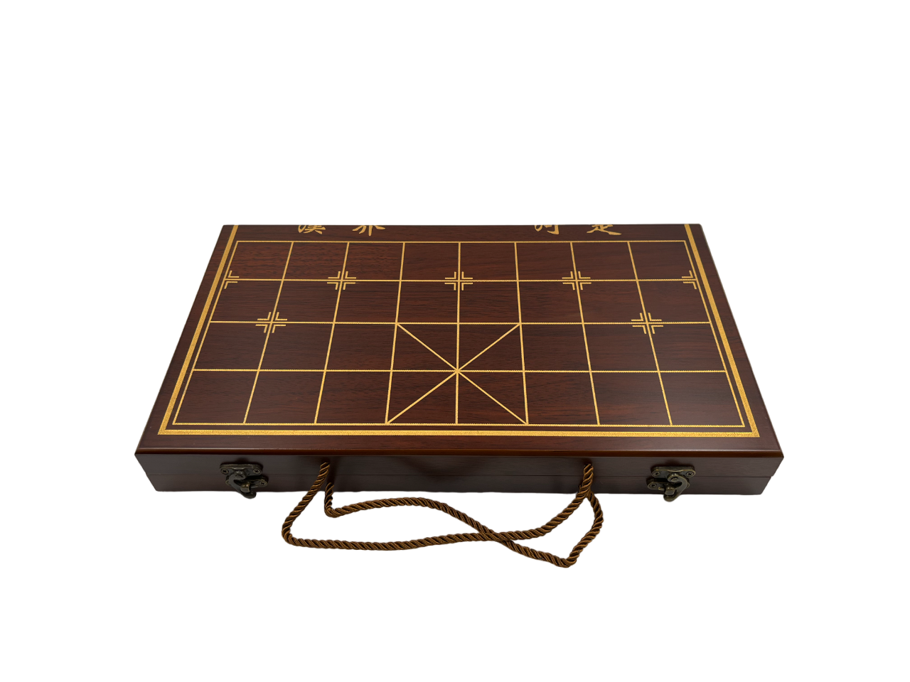 ชุดหมากรุกจีนกระดานไม้ พร้อมที่เก็บตัวหมาก และกระเป๋าสะพาย