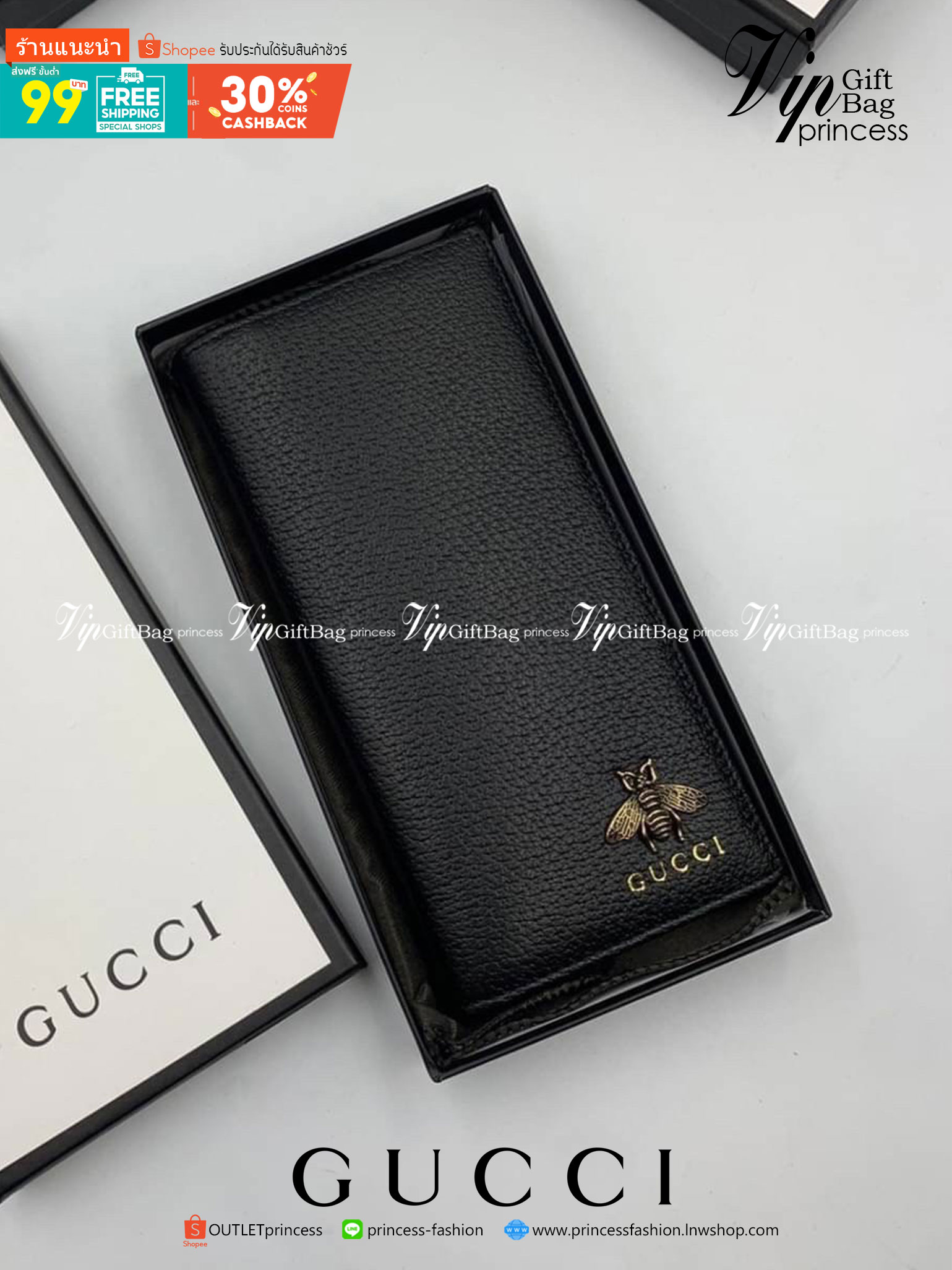 หนังแท้ GUCCI Men Long Wallet รุ่นใหม่ล่าสุด!! หนังสวยเริด ดีงามมากค่าาา กระเป๋าสตางค์ใบยาว ดีไซน์ใหม่ สวยดูหรู ถือใช้กำลังเหมาะมือ ใส่บัตรได้เยอะ ใส่ธนบัตรได้ทุกชนิด มาครบ set พร้อมส่ง!! เป็นไอเท็มที่หนุ่มๆต้องมีจริงๆจ้า 😎😎