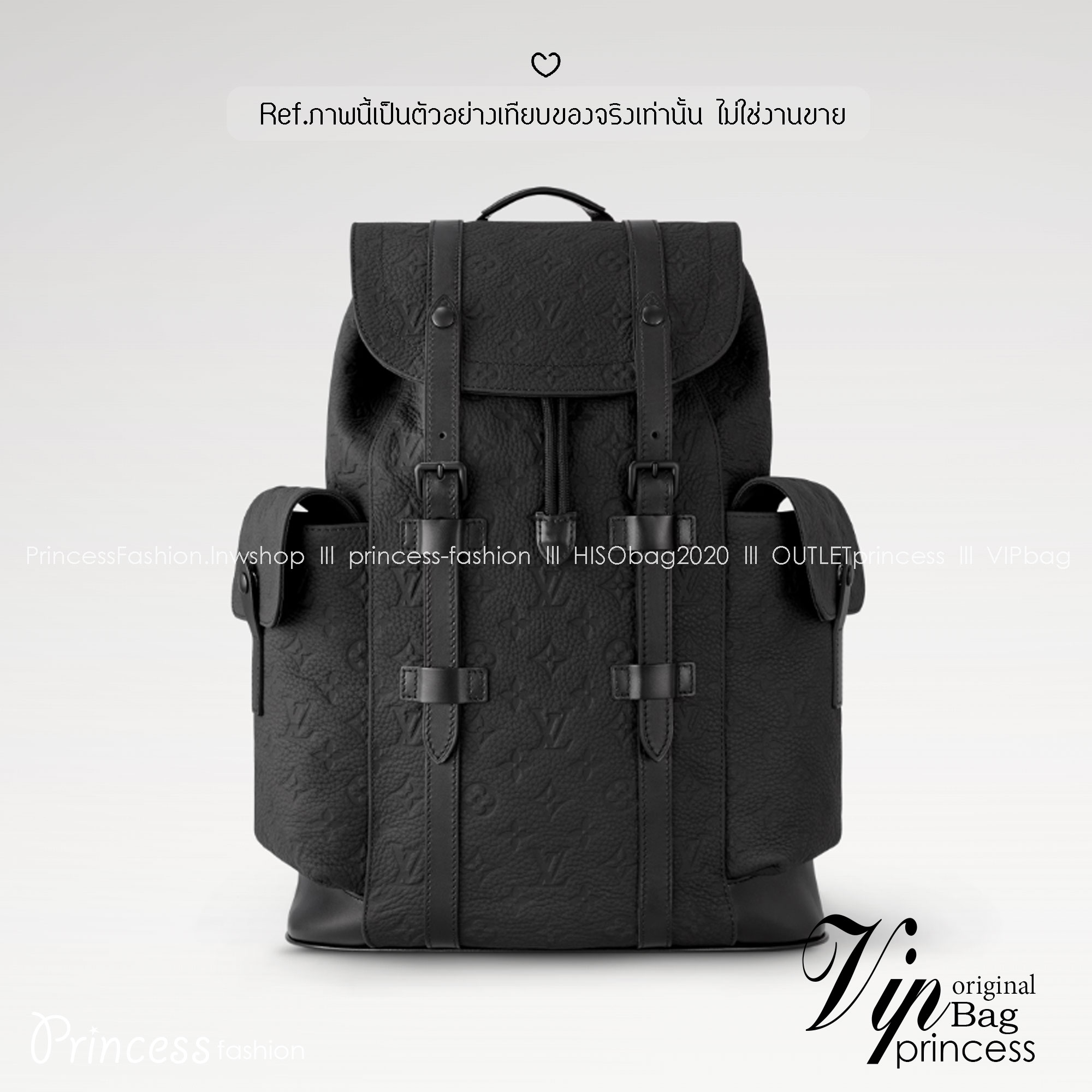 LV Christopher MM Backpack กระเป๋าเป้สะพายหลังขนาดกลาง สีดำเต็มใบสวยคลาสสิก ปั้มลายโมโนแกรม ตอบโจทย์การใช้งานด้วยช่องกระเป๋าด้านข้าง 2 ช่อง ดีไซน์กระดุมกดและสายรูดเพิ่มความปลอดภัยในการพกพาสิ่งของด้านใน