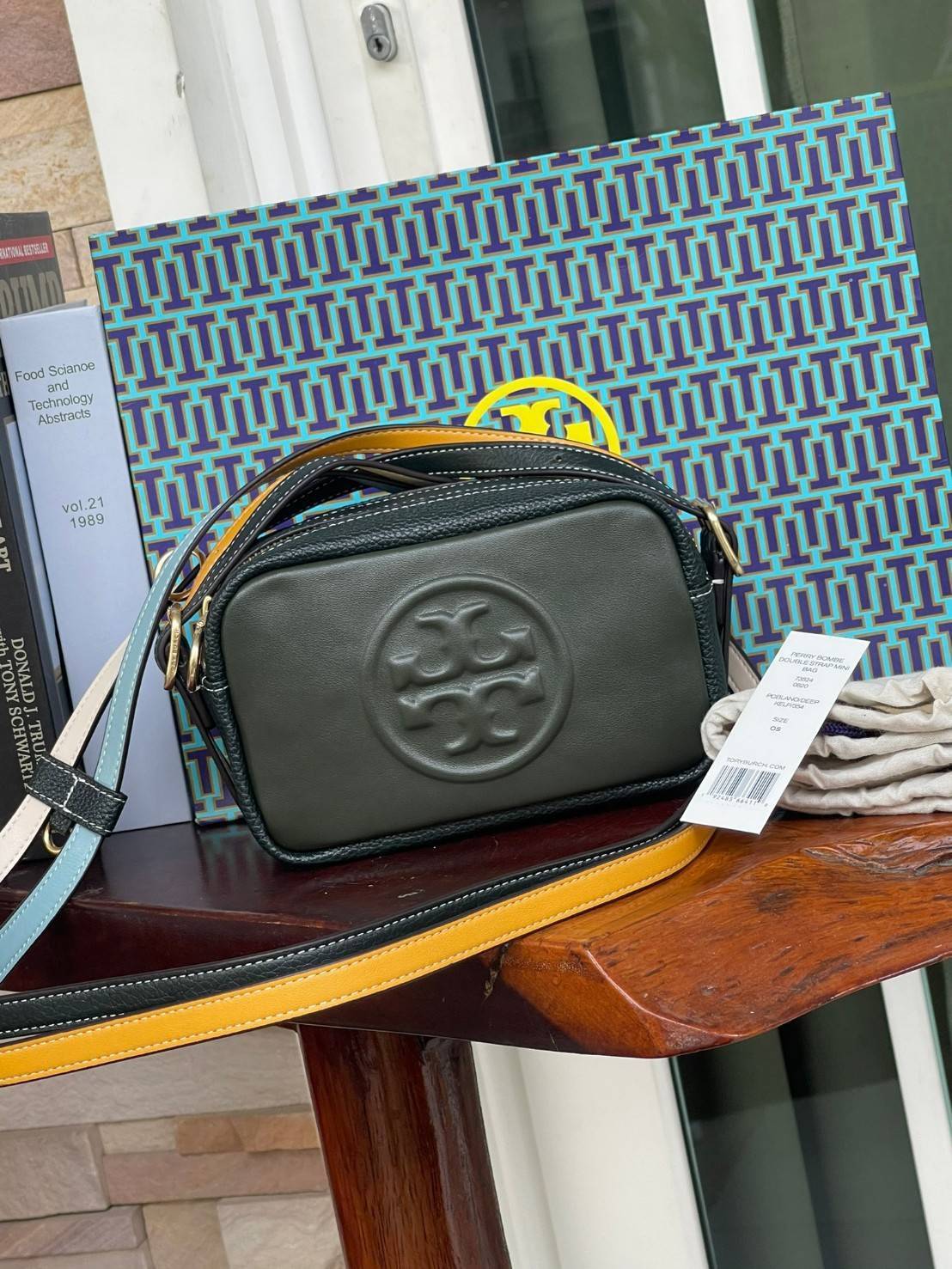 Tory burch perry bombe double strap mini bag
