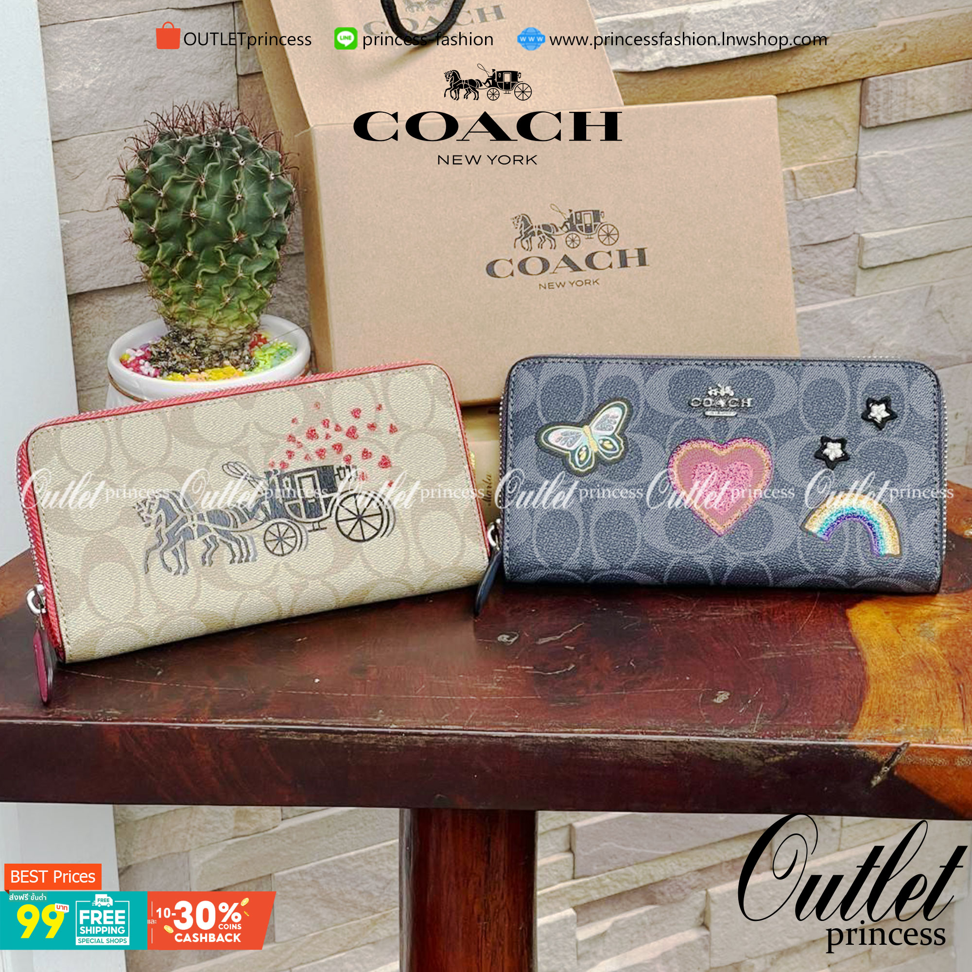 COACH ACCORDION ZIP WALLET IN SIGNATURE CANVAS กระเป๋าสตางค์ใบยาวนี้ที่เหมาะกับการใช้งานทุกรูปแบบ นอกจากเพิ่มความมั่นใจแล้ว ยังทำให้ชีวิตของเราง่ายขึ้นอีกด้วย โดยการเปิดปิดแบบซิปรอบ สามารถใส่ธนบัตร เหรียญ บัตรต่างๆได้หลายใบเลยทีเดียว ขนาดของกระเป๋าสามารถถ