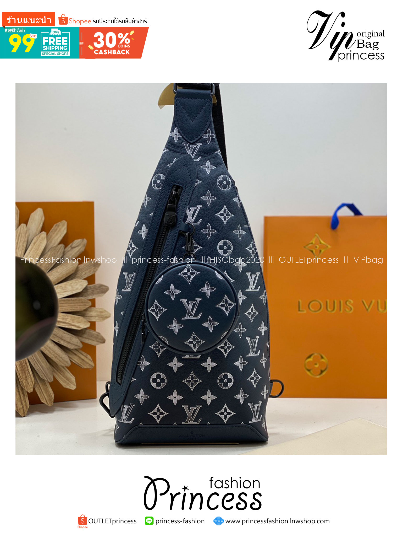 TOP ORI หนังแท้ | LV Duo Slingbag / LV Belt Bag กระเป๋าคาดอกดีไซน์ใหม่ สปอร์ตและดูหรูในตัว รูปทรงใช้งานง่ายได้ทุกลุค ที่สุดของไอเท็มขายดี