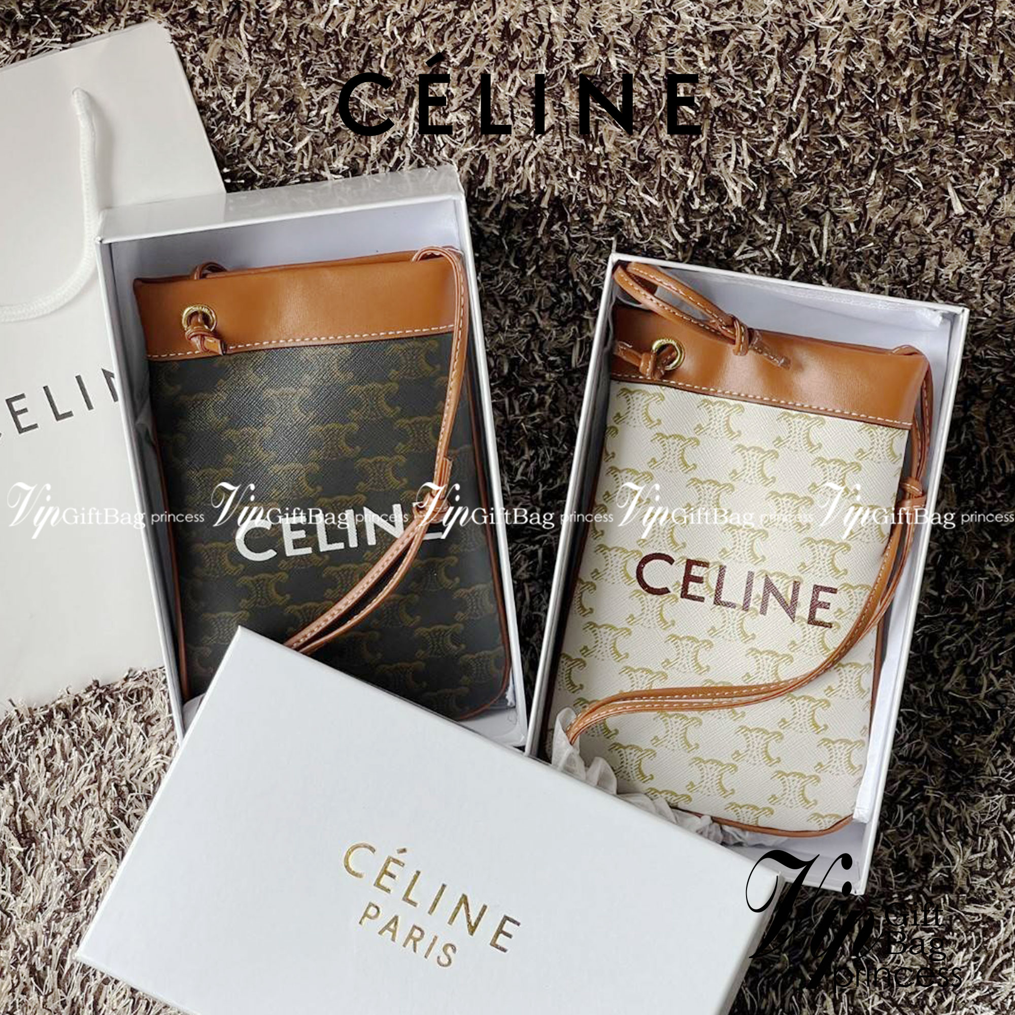 Celine Triomphe Pouch Crossbody Bag / Celine Phone Bag ในวันที่ต้องการความคล่องตัว เราสามารถหยิบกระเป๋าใส่โทรศัพท์ประเภทนี้เพื่อใส่เพียงแค่โทรศัพท์ เงิน และของสำคัญชิ้นเล็ก ๆ ได้เลย โดยไม่ต้องพกกระเป๋าใบใหญ่ ๆ ไปให้เกะกะ แถมยังดูเป็นแฟชั่นที่ทันสมัยอีกด้ว