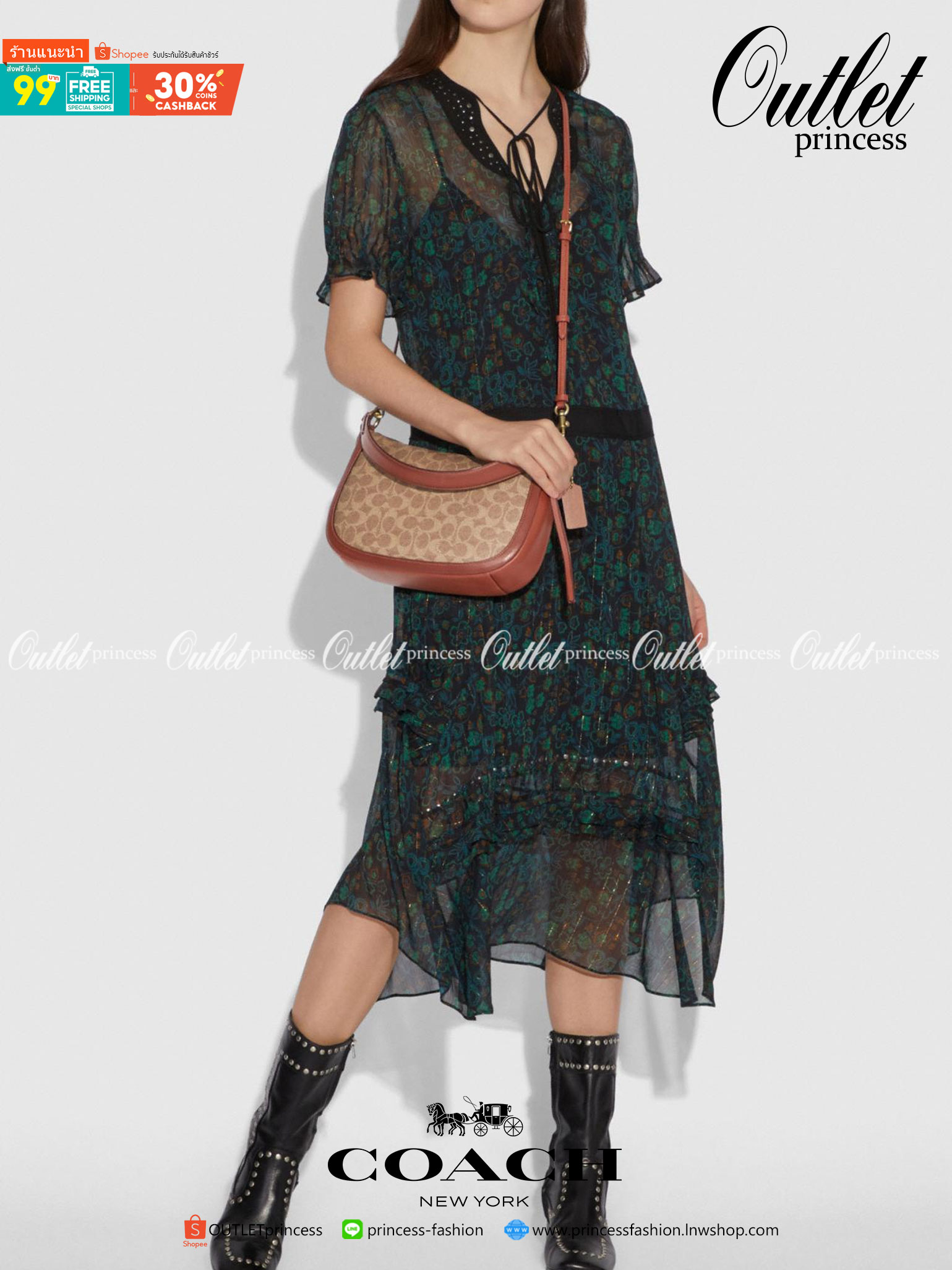 COACH 52577 SUTTON CROSSBODY IN SIGNATURE CANVAS กระเป๋าสะพายไหล่ สวยคลาสสิค สไตล์วินเทจ ใบใหญ่จุใจ วัสดุหนังแคนวาสเคลือบลาย สายคล้องไหล่ในตัว ภายในโล่งกว้าง จุของได้เยอะแน่นๆ มาพร้อมสายสะพาย crossbody ที่จะถอดออก หรือจะสะพายก็เก๋ สวยโดดเด่นแน่นอน พร้อมเส