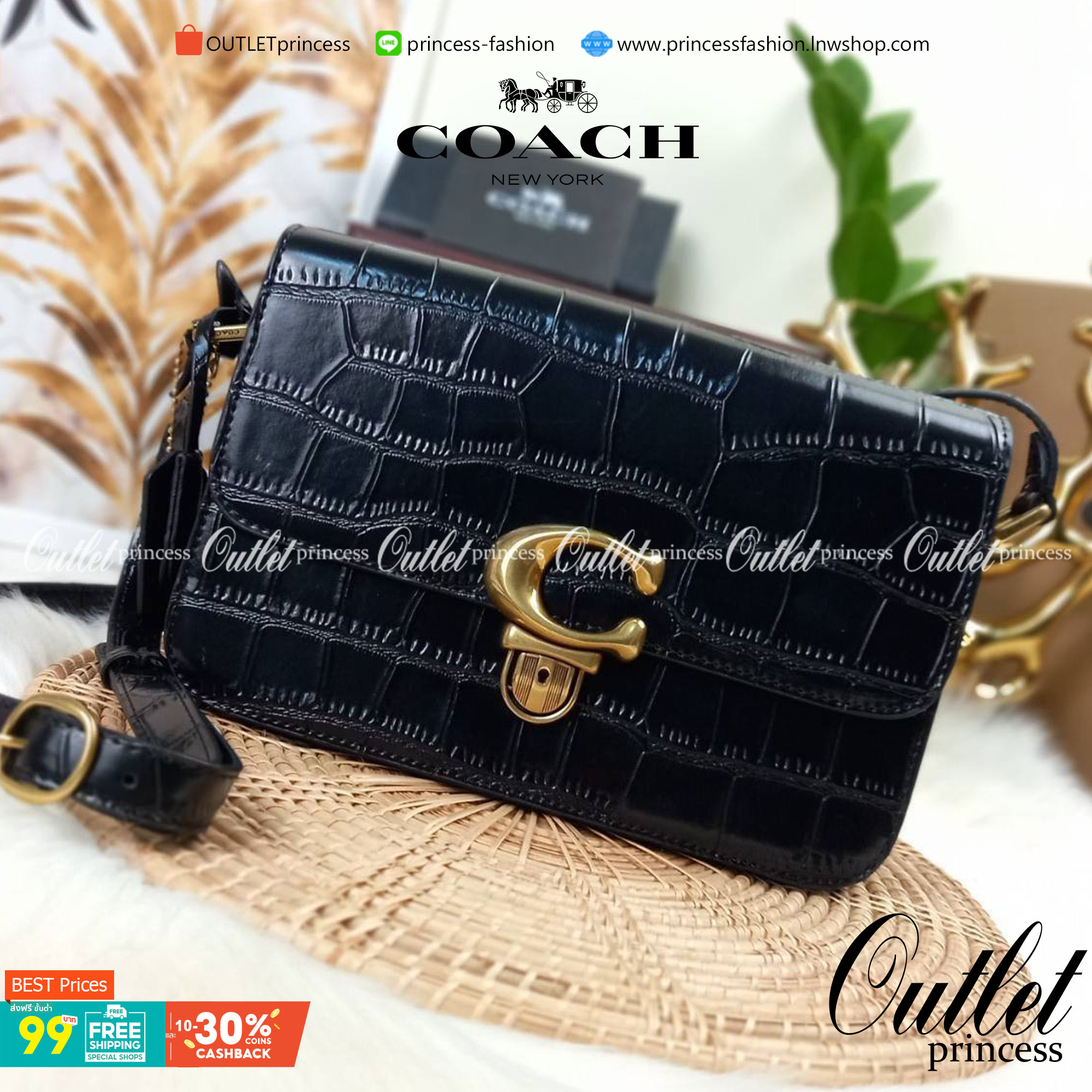 COACH CROCODILE EMBOSSED LEATHER STUDIO SHOULDER BAG (COACH C6640)🌺เอาซิ๊!!ใครอดใจไหวให้รู้ไป!! สวยตาแตก!! ปรับลุคให้ดูแพง แบบไม่ปรานีกันล่ะคราวนี้!// กระเป๋าถือ กระเป๋าสะพาย อีกหนึ่งคอลเลคชั่นสุดตะลึงตา หรูหรา! เวอร์วังอลังสร้าง! ที่ดูแพงม๊ากก!!/