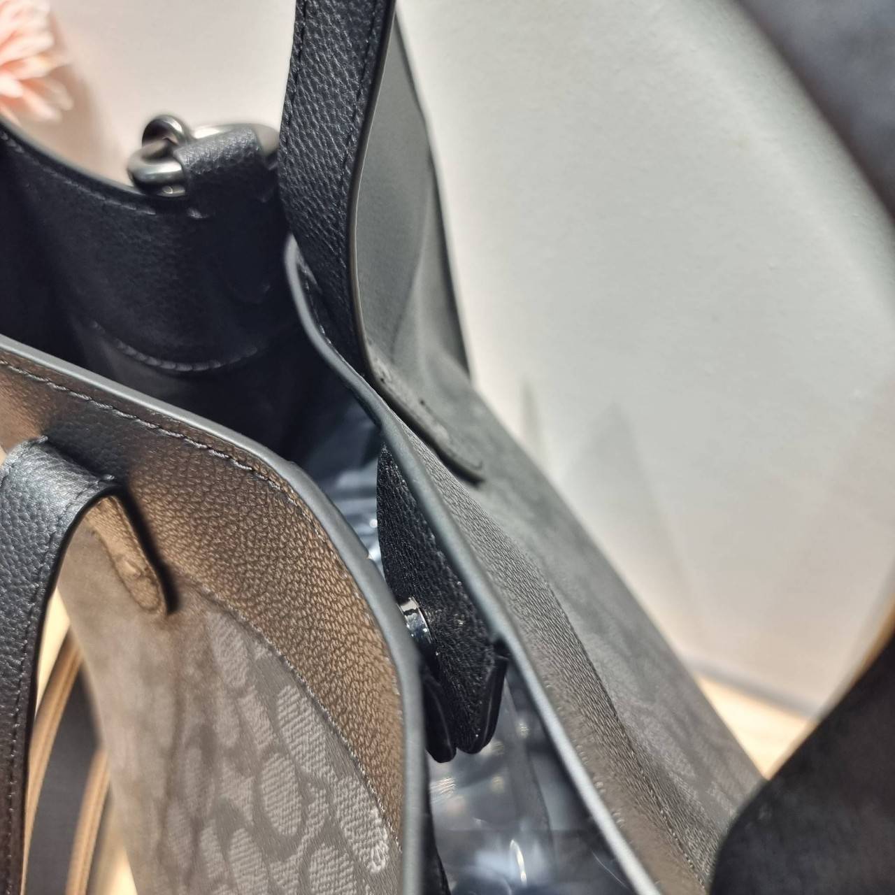 COACH FIELD TOTE IN SIGNATURE CANVAS C7674 กระเป๋าทรงโท้ท ไซส์ใหญ่ภายในโล่งกว้าง เกรดท็อปออริ เกรดดีสุด สลับแท้ 1:1