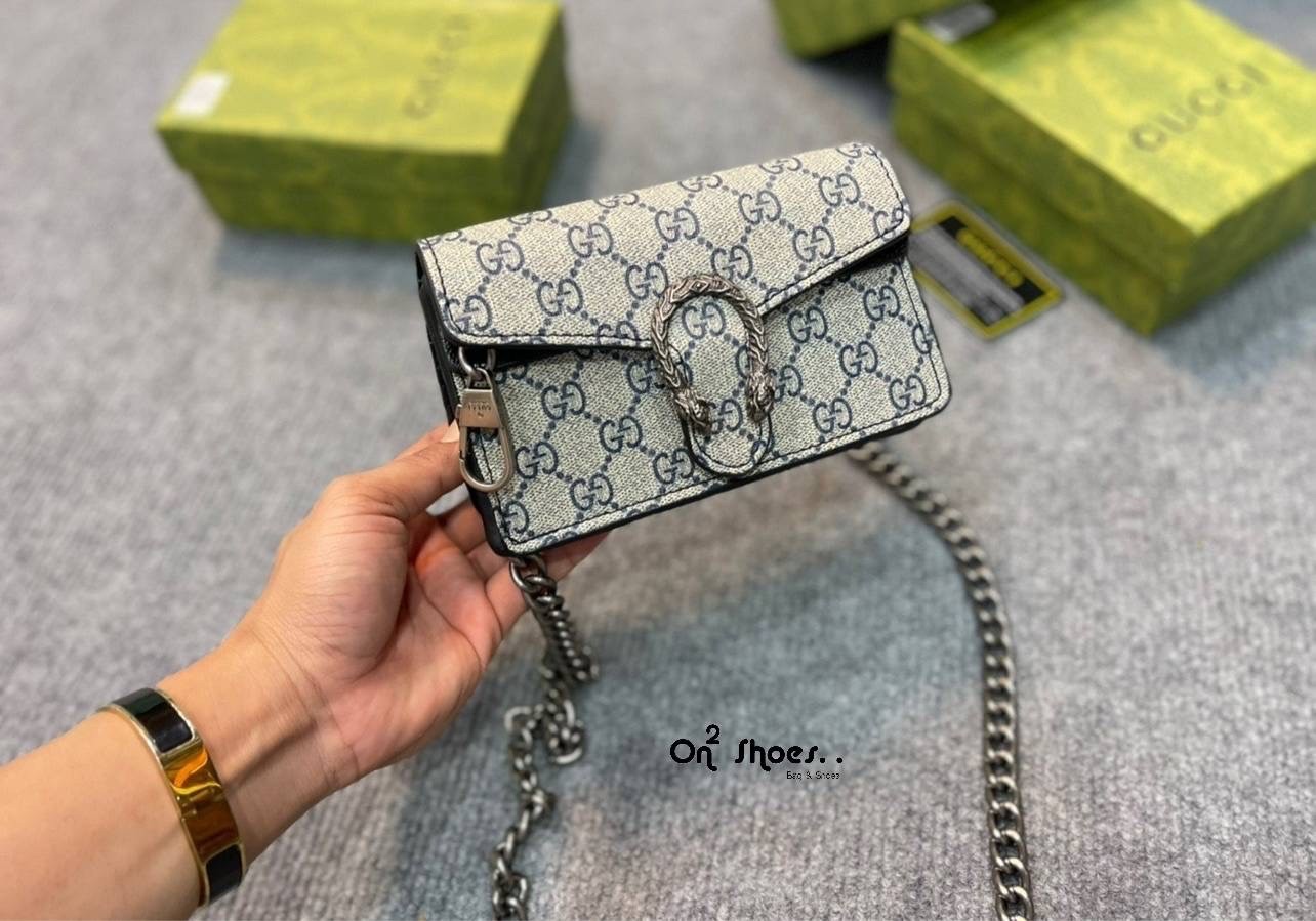 GUCCI Dionysus leather super mini bag / GG Dionysus Wallet พร้อมส่งที่ไทย งานสวยเลยค่า ขนาดกำลังน่ารัก อะไหล่สั่งผลิตเฉพาะรุ่น สะพายขึ้นไหล่คือสวยหรูเลยค่า