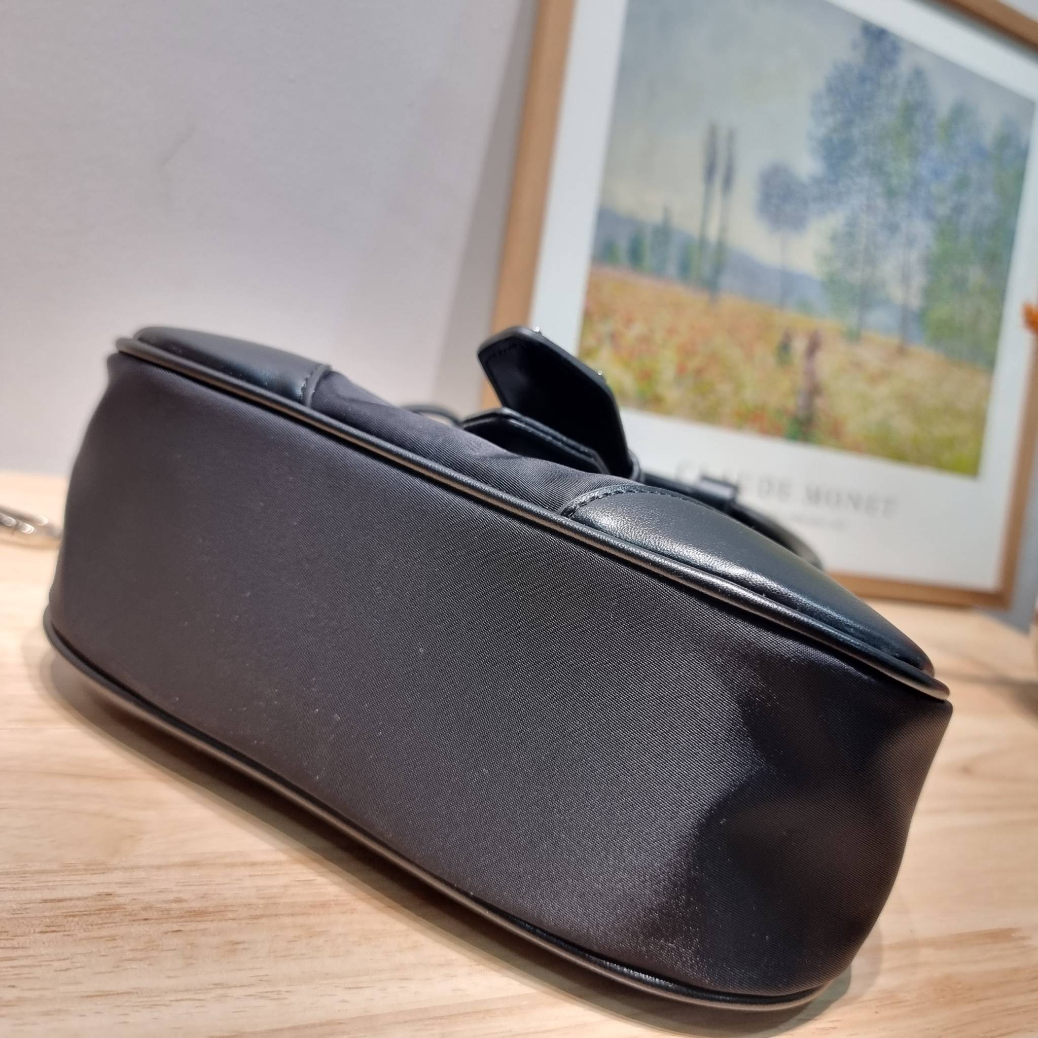 Prada Moon bag / PRADA RE-NYLON AND LEATHER MOON PADDED BAG ใหม่ล่าสุด กับคอลที่ใครๆเห็นก็ต้องรัก ขนาดกำลังน่ารัก ดีไซน์สวยดุ และยังดูแพงได้อีก