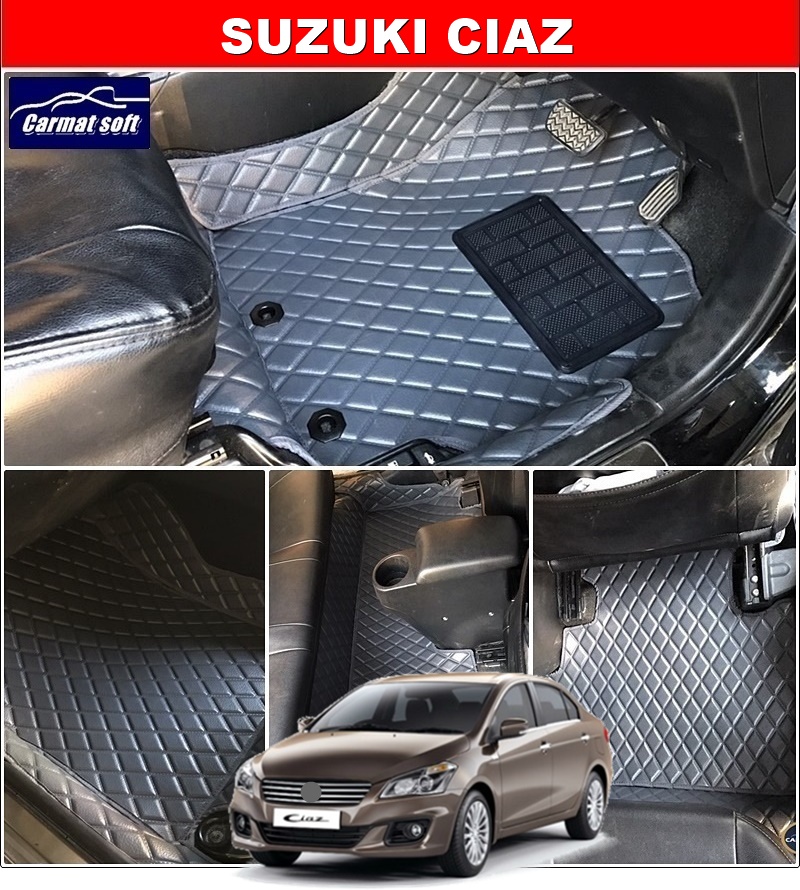 พรมปูพื้นรถยนต์ SUZUKI CIAZ ลายDIAMOND ยางปูพื้นรถEVA 12ชิ้น เต็มคัน