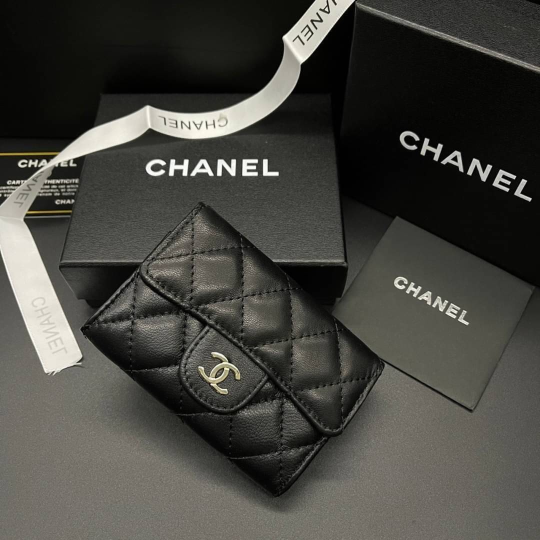 Chanel Wallet / Chanel Card Holder / Chanel Coin กระเป๋าสตางค์ชาแนลใบสั้น กระเป๋าใส่บัตร ใส่เหรียญ ภายในตามรูป เกรดออริจินอล ภาพถ่ายจากงานขายจริง ใช้งานต่างประเทศได้