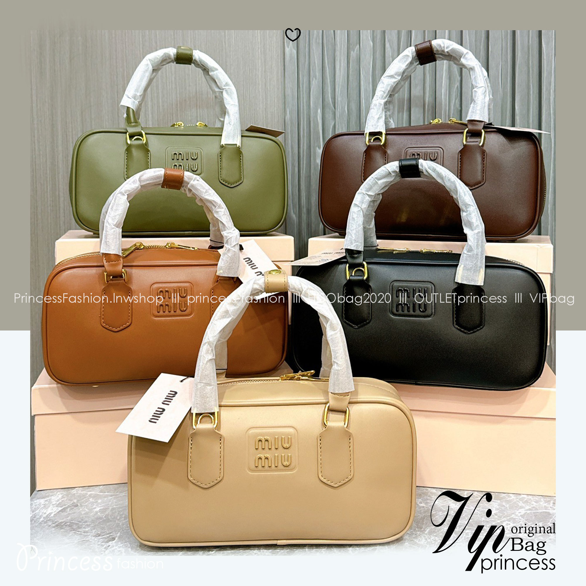 MIU MIU Arcadia leather bag กระเป๋าถือ/สะพายสุดชิคมากในตอนนี้ ดีไซน์เรียบแต่มากมีอยู่จริง สวยดูแพง แมทชุดได้ง่ายสุด มินิมอลมินิใจ หูจับในตัวง่ายและสะดวกพกพา มาพร้อมสายสะพายข้างให้อีก