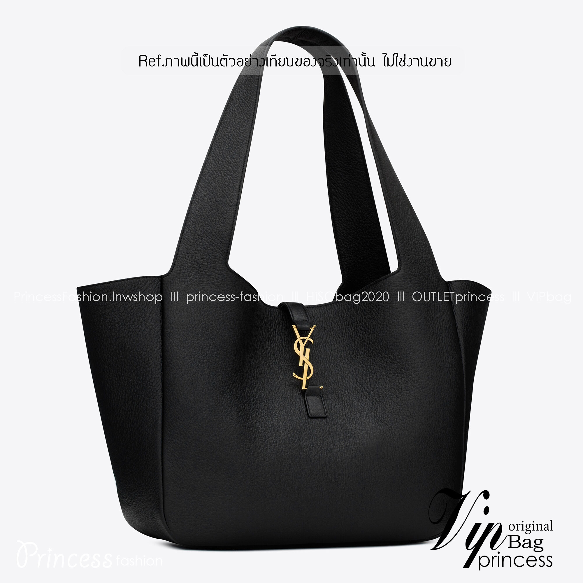 YSL LE 5 À 7 BEA IN GRAINED LEATHER / YSL TOTE BAG กระเป๋าสะพายใบใหญ่ จุใจ เกรดออริ 1:1 ใช้งานต่างประเทศได้
