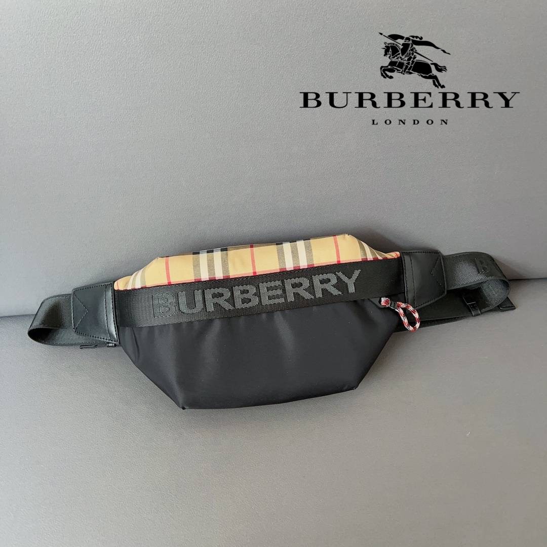 Burberry Vintage Check Sonny Belt Bag / BURBERRY FRAGRANCES BELT BAG วัสดุ 100% POLYAMIDE (Nylon & Canvas) กระเป๋าคาดเอว คาดอกแบบ UNISEX ใช้ได้ทุกเพศ