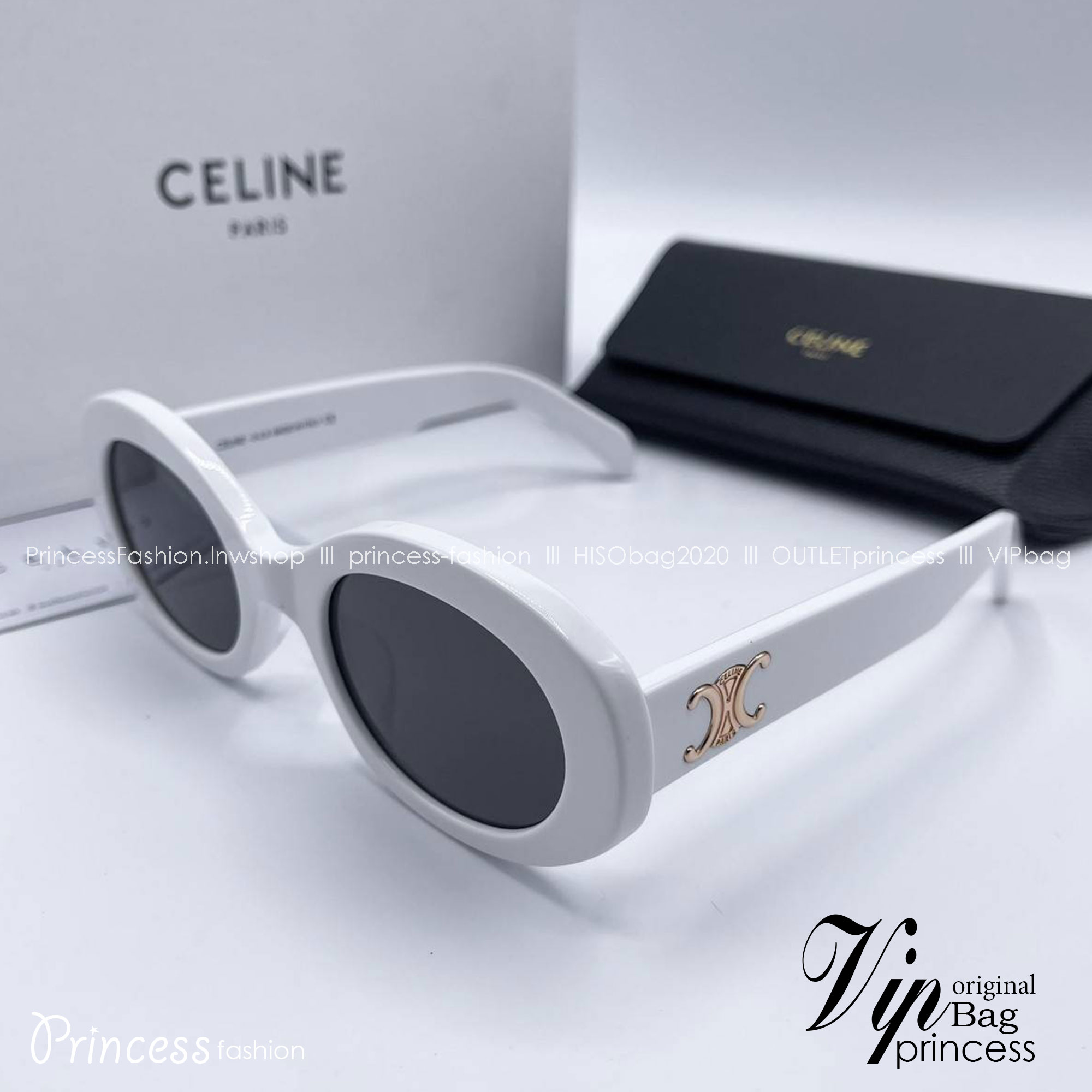 แว่นตาลิซ่า Celine Sunglass เกรดท็อปออริ 1:1 สลับแท้ เกรดดีสุด ใช้งานต่างประเทศได้ ภาพถ่ายจากงานขายจริง สวยแบบตะโกน มาพร้อมอุปกรณ์ครบเซ็ท ดูผู้ดี มีพกติดตัวไว้ไม่ตกเทรนด์ ใช้ได้ทุกโอกาส