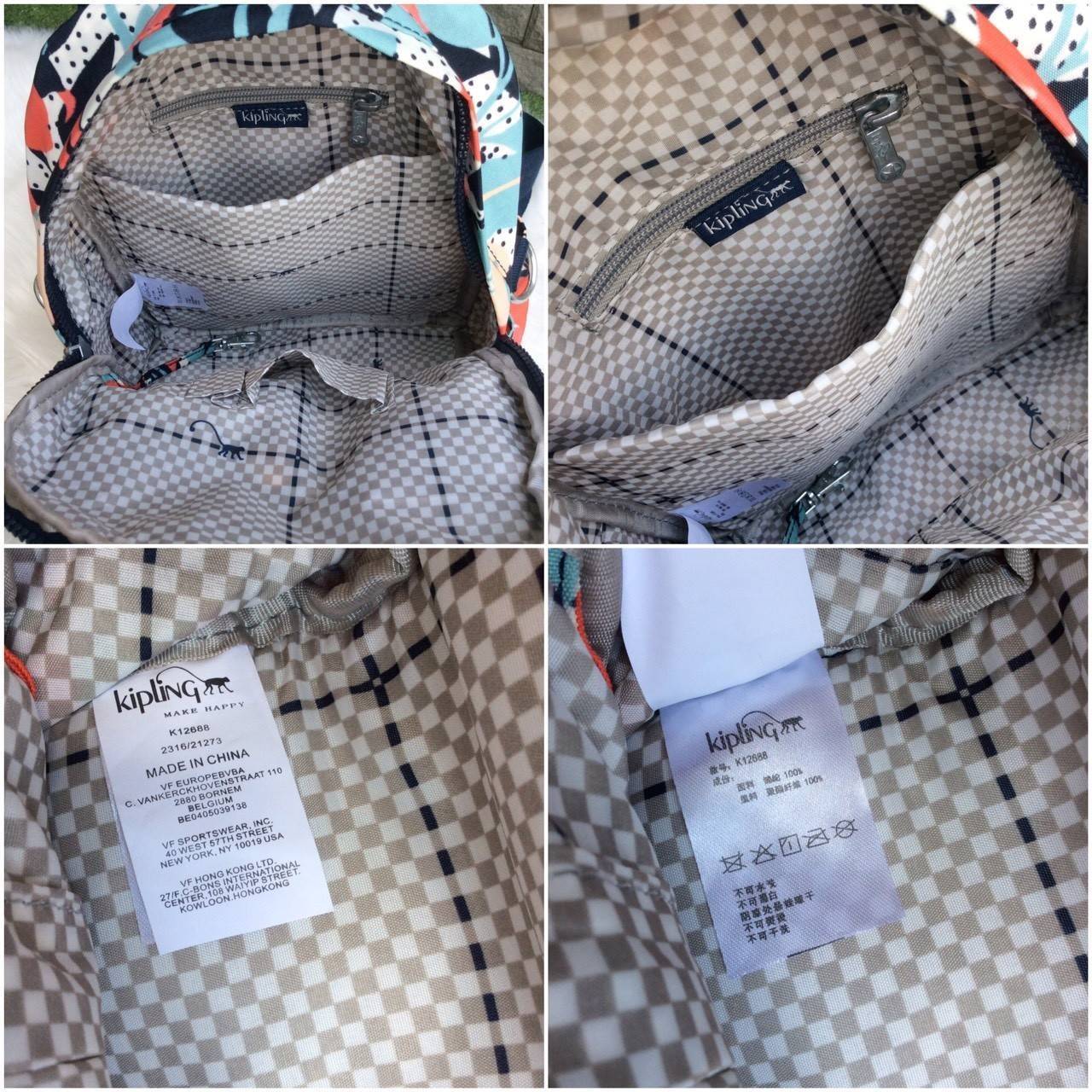 Kipling Mini Backpack 2017 k12688 small flower printed มีพวงกุญแจ Promptpay , พวงกุญแจลิง ,พวงกุญแจอะไหล่ สัญญาลักษณ์ แบรนด์ --------- กระเป๋าขนาดมินิ สามารถใช้งานได้ 3 แบบ : เป็นสะพายหลังได้ / สะพายข้างได้ / มีหูหิ้วถือได้ มีหลายลายให้เลือก ลายสวยน่ารัก 