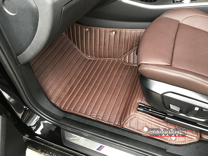 พรมปูพื้นรถยนต์5D BMW SERIES 3 F30 สีกาแฟ เต็มคัน 3ชิ้น