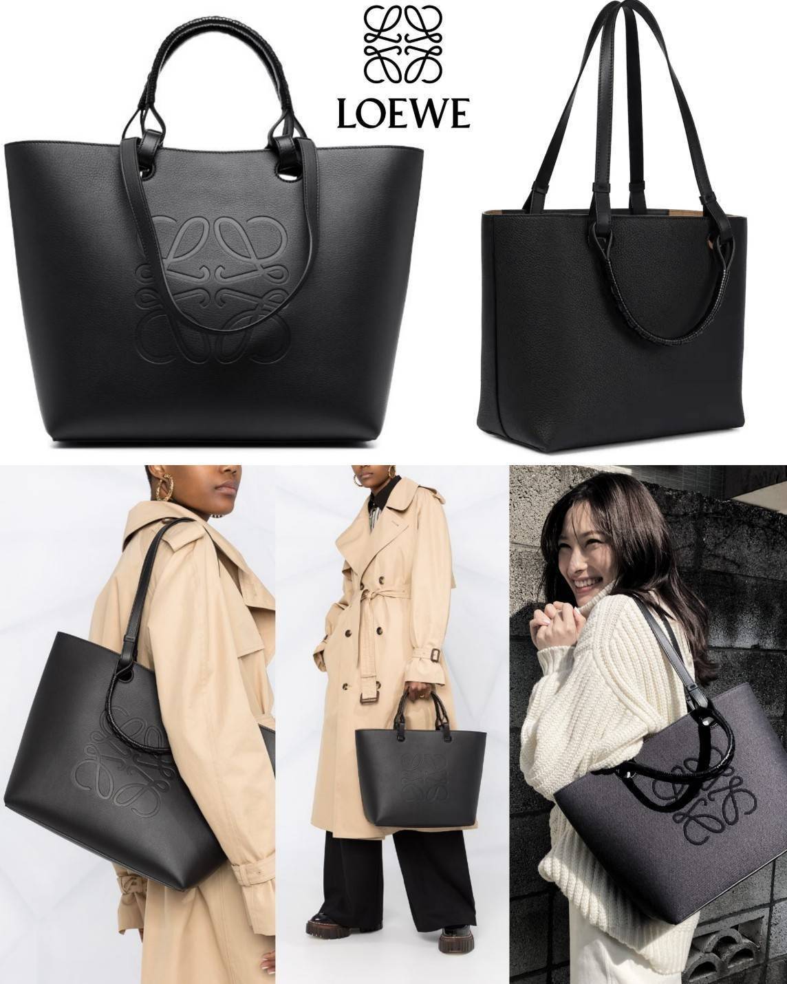 พร้อมส่งความสวย! Super Rare! ห้ามพลาด!✴️ LOEWE HANDLE & SHOULDER BAG VIP GIFT WITH PURCHASE (GWP) กระเป๋าหนังแท้พรีเมี่ยมกิ๊ฟ Limited จาก LOEWE PERFUME DUTYFREE รุ่น Rare items สุดๆวัสดุหนังแท้ Lambskin แบบนิ่มเทคเจอร์สวยดีไซน์สุดหรูคงเอกลักษณ์แบรน