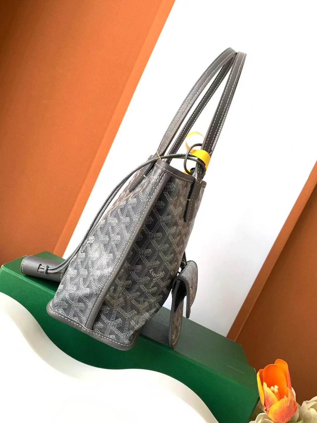 GOYARD Anjou Mini Bag Little Heart Shape กระเป๋าทรงโท้ทมินิ หนังแท้สวยเป๊ะ เกรดท็อปออริ สลับแท้ 1:1 เกรดดีสุด ใช้ต่างประเทศได้ ผ่านทุก ตม.