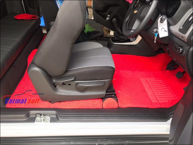 พรมดักฝุ่นไวนิลCHEVROLET COLORADO CAB 2012-19 เต็มคัน