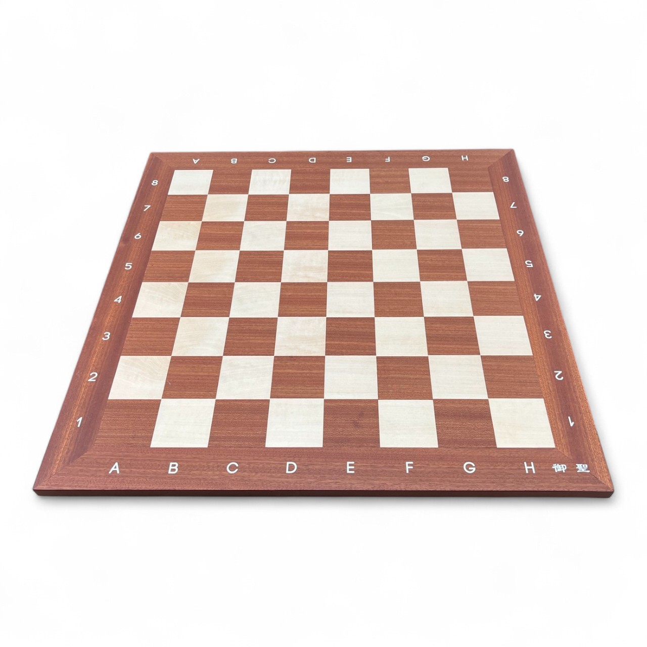 กระดานหมากรุกสากลไม้มีเลขกำกับขนาด48x48 cm. หนา1.2 cm. ช่องขนาด5x5 cm.