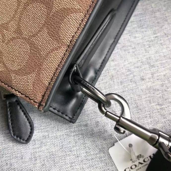 COACH GRAHAM STRUCTURED TOTE IN SIGNATURE CANVAS WITH VARSITY STRIPE C3232