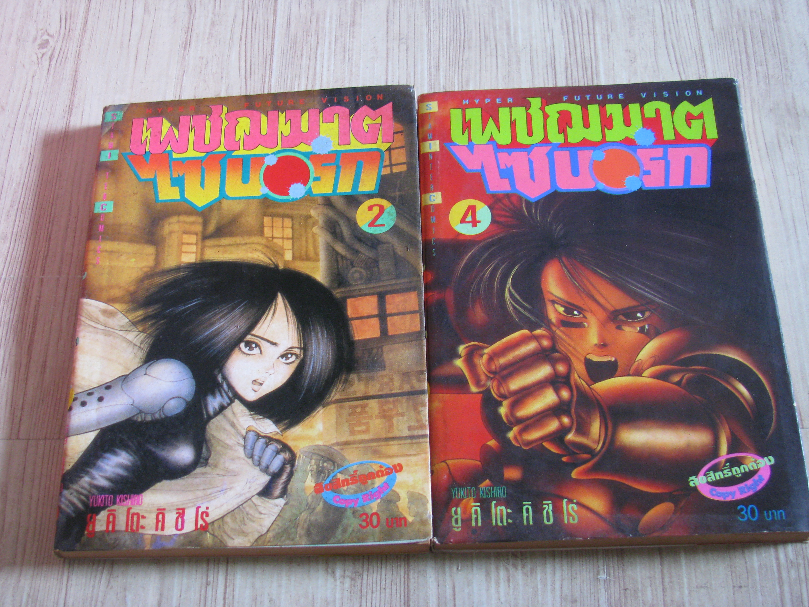 เพชฌหาตไซบอร์ก ชุด เล่ม 2,4 Yukito Kishiro เขียน
