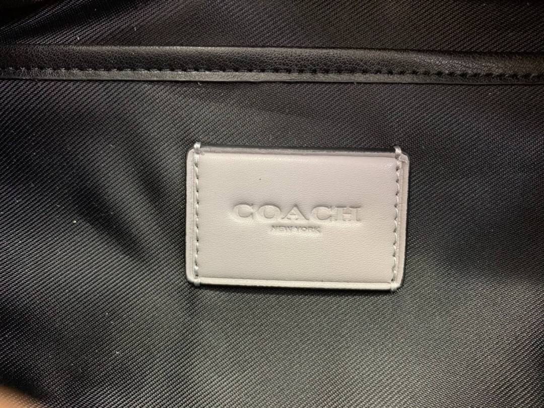 OUTTLET 】COACH RIVINGTON BELT BAG IN REFLECTIVE SIGNATURE LEATHER (78899)