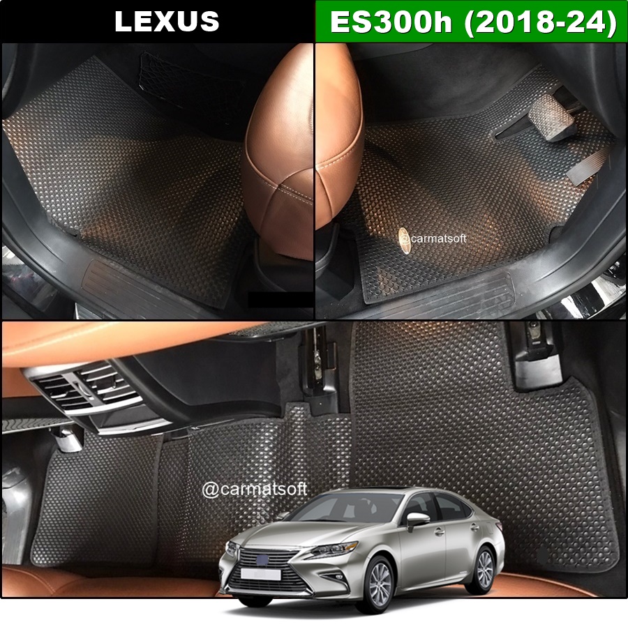 พรมกระดุมเม็ดเล็ก LEXUS ES300h ปี2018-24 ยางปูพื้นรถยนต์ เข้ารูป ตรงรุ่นรถ 5ชิ้น